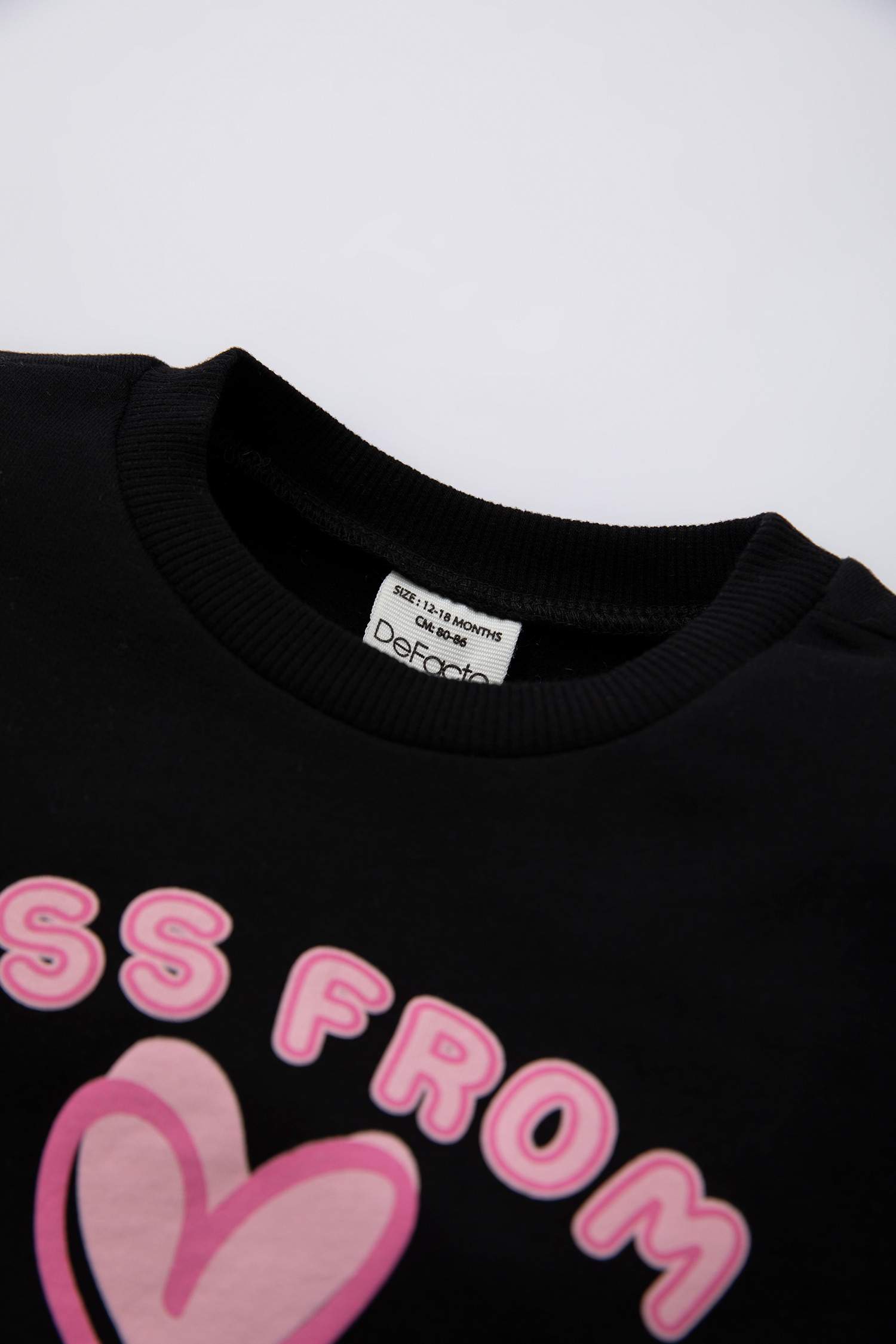 Свитшот оверсайз с принтом для малышей девочек