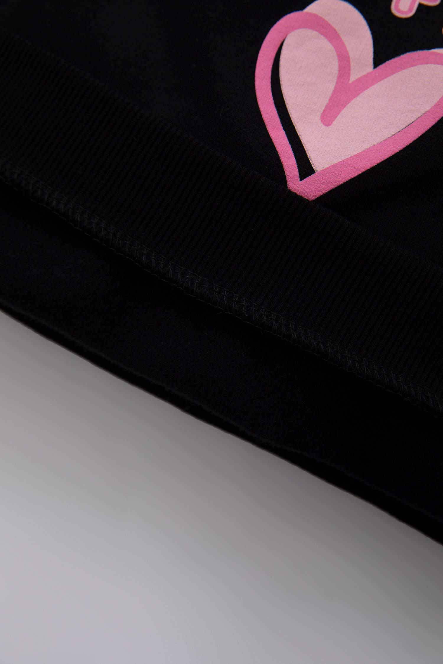 Свитшот оверсайз с принтом для малышей девочек