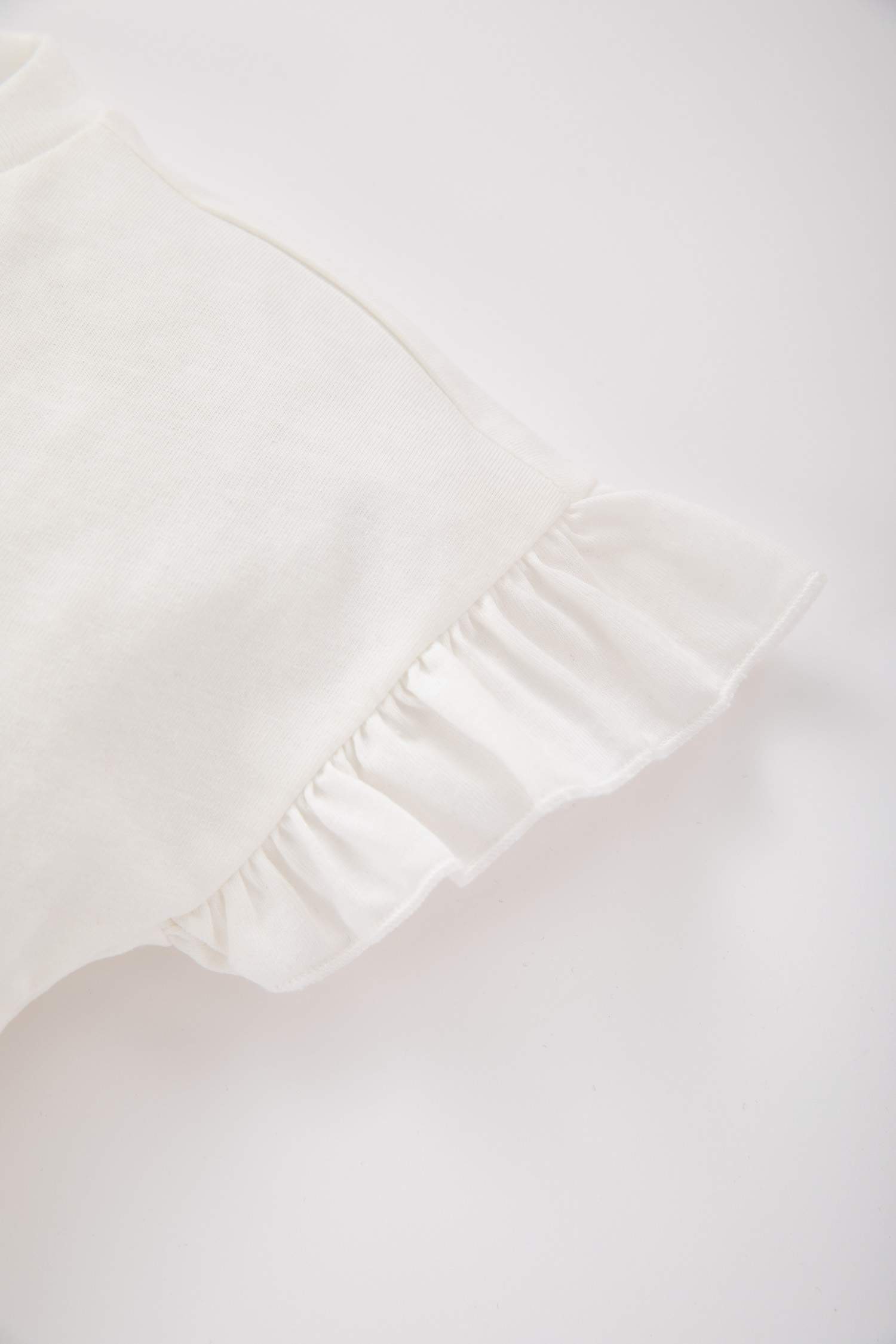 Baby Girl Regular Fit Crew Neck Floral Short Sleeve T-Shirt