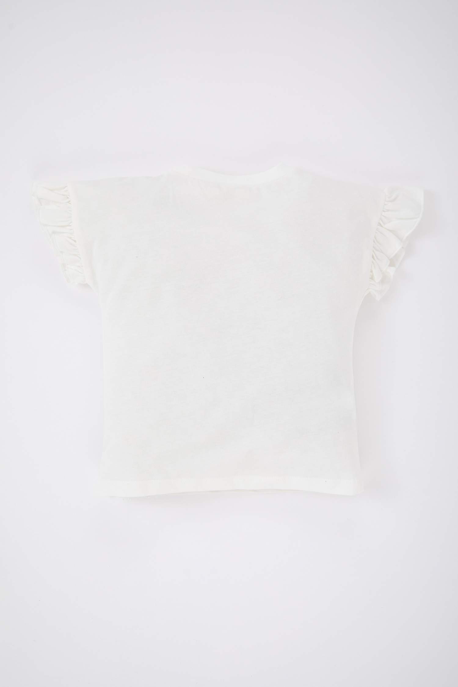 Baby Girl Regular Fit Crew Neck Floral Short Sleeve T-Shirt