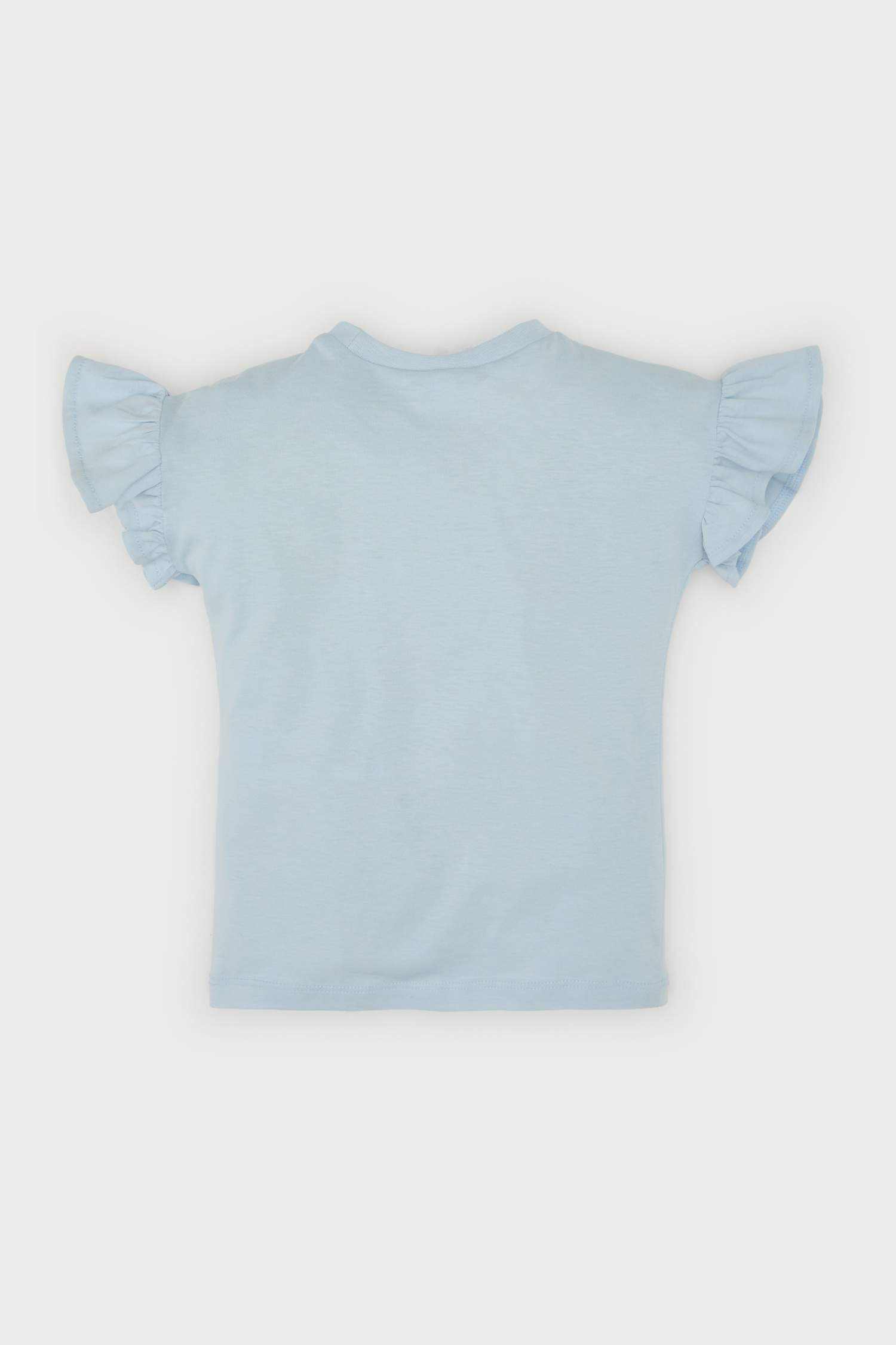 تيشيرت بناتي فلورال نص ردن قصة عادية وياخة مستديرة