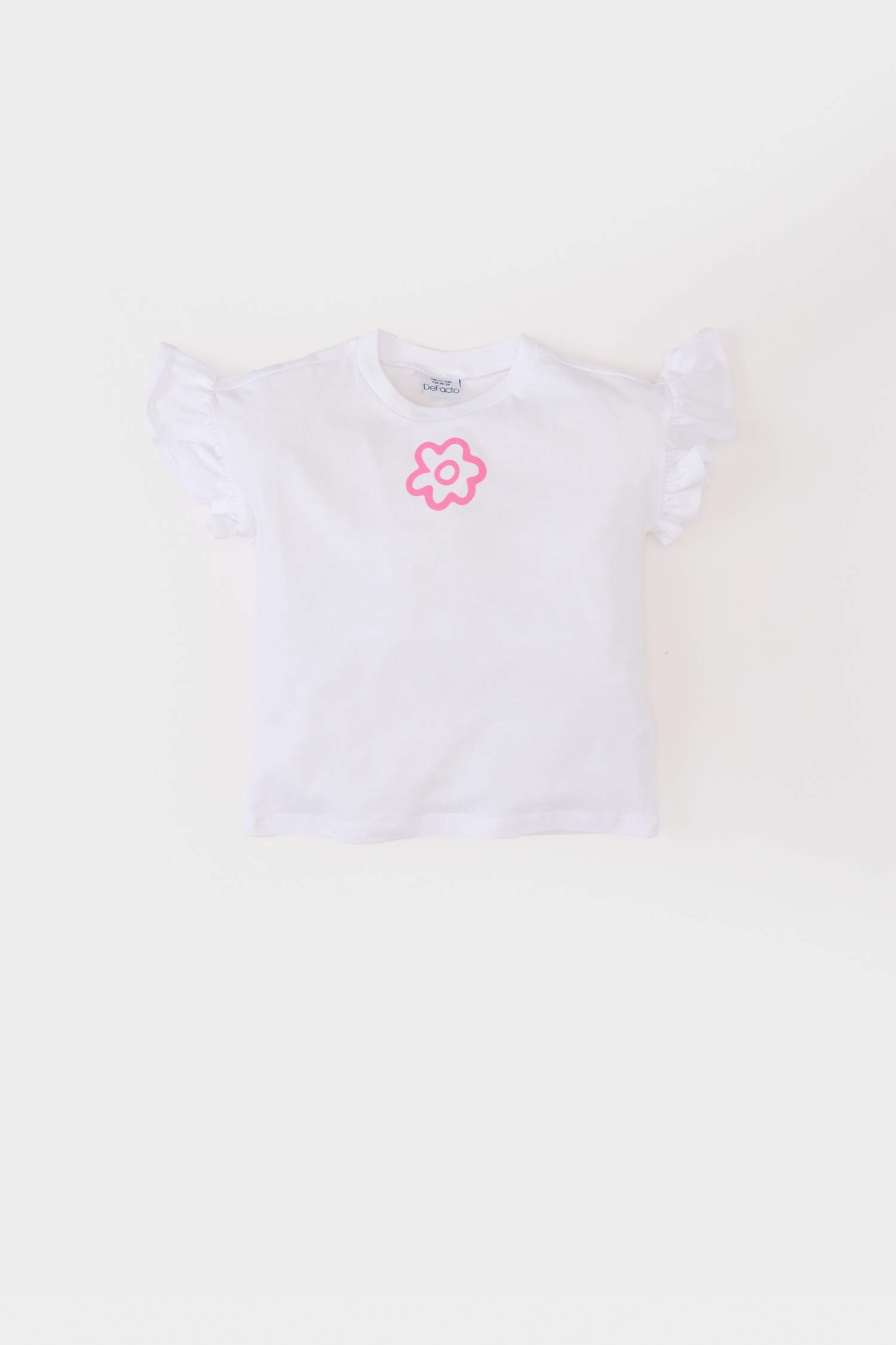 تيشيرت بناتي فلورال نص ردن قصة عادية وياخة مستديرة