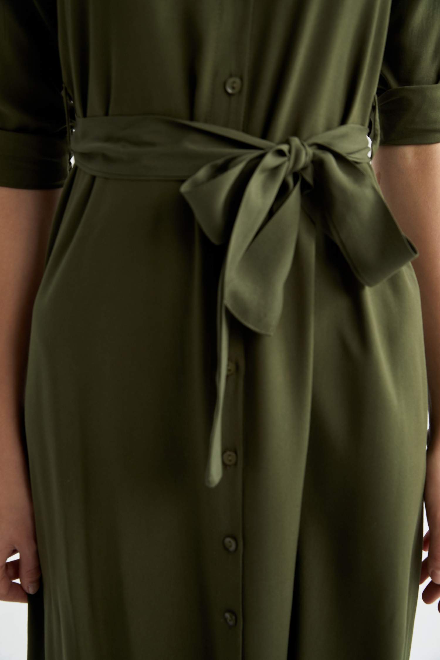 فستان كم طويل فيسكوز