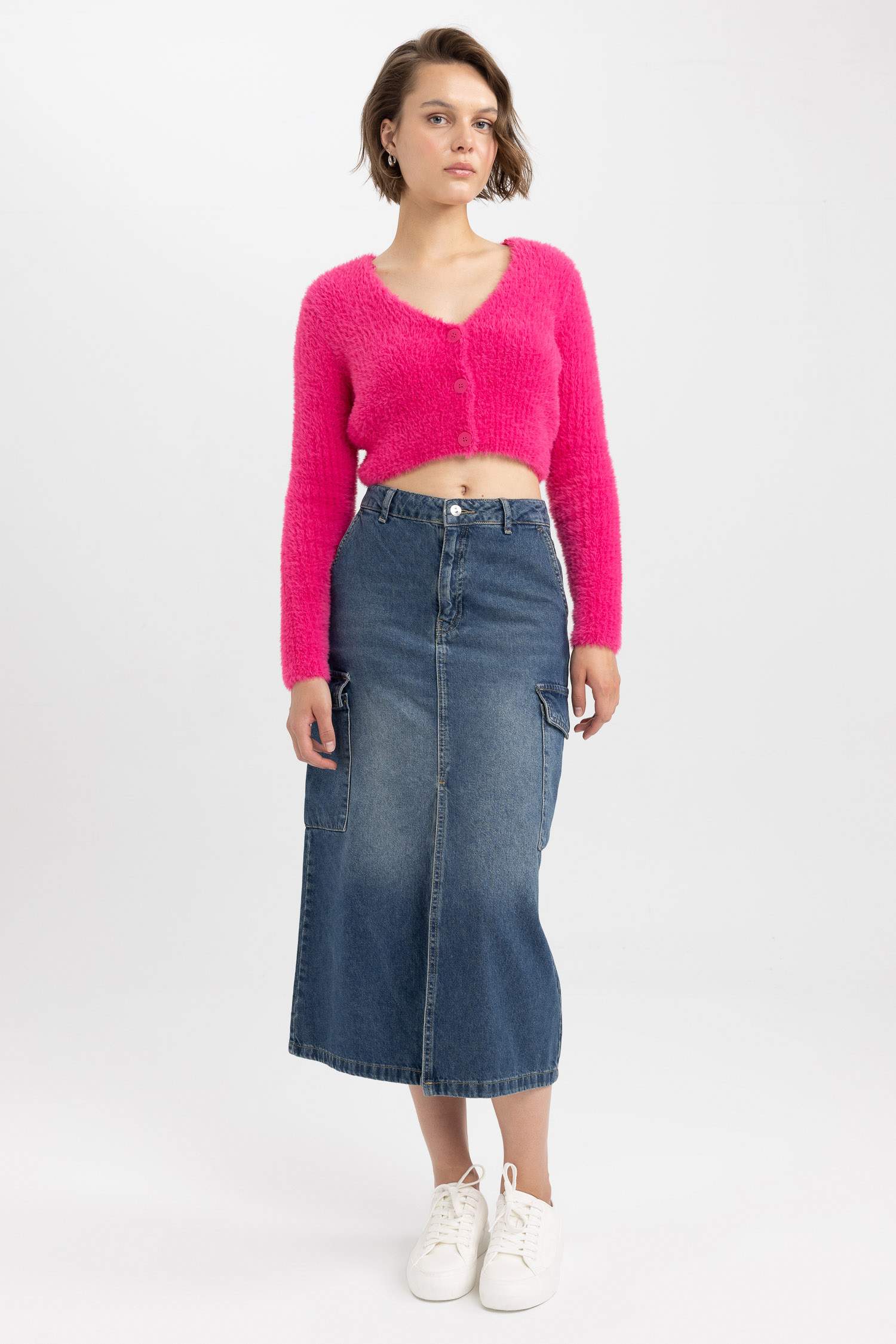 Slim Fit V-Neck Knitwear Cardigan