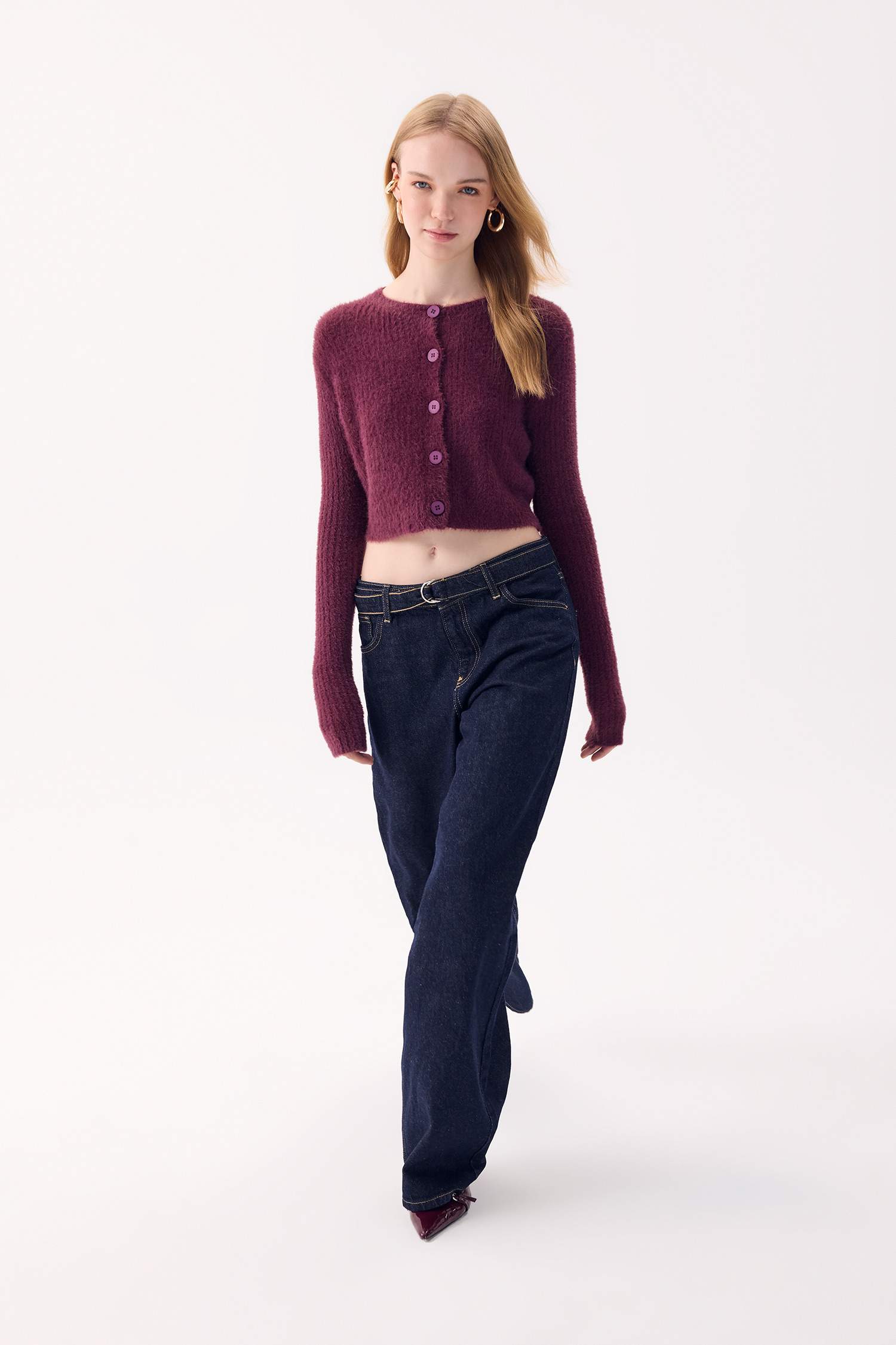 Coool Slim Fit Dar Kesim Bisiklet Yaka Triko Hırka