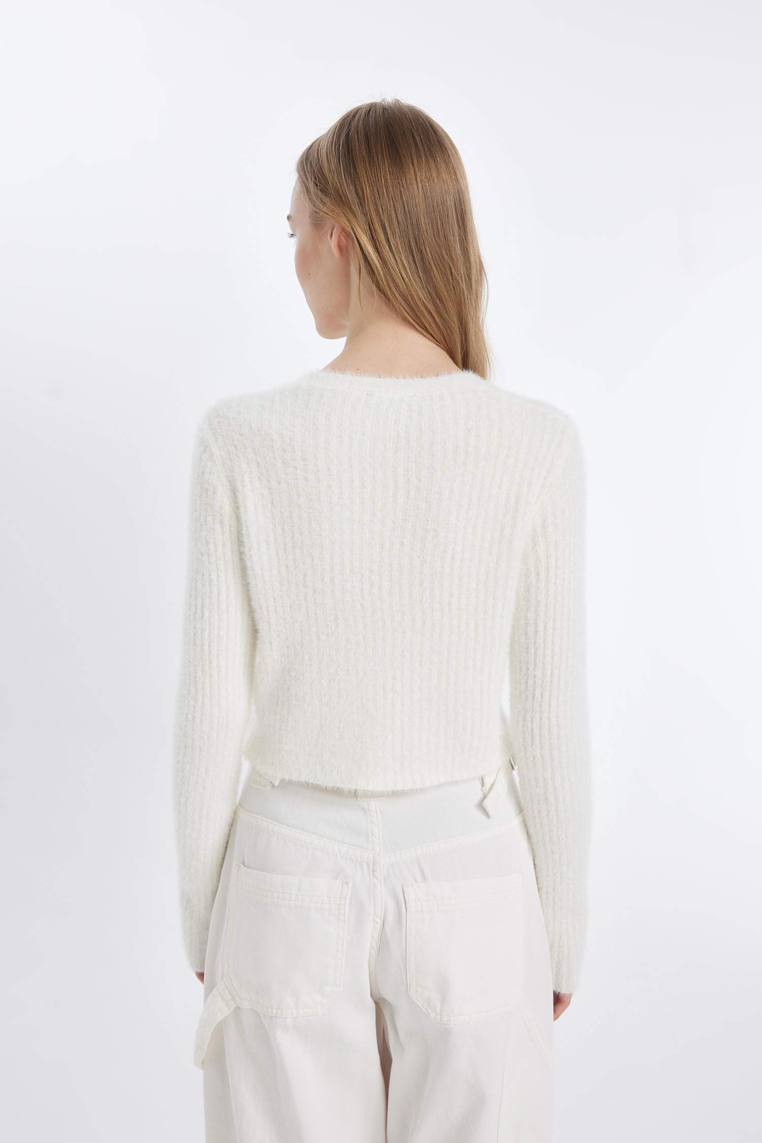 Coool Slim Fit Dar Kesim Bisiklet Yaka Triko Hırka