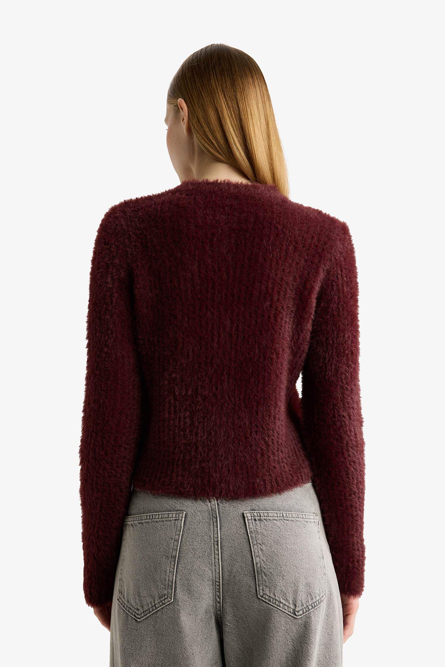 Coool Slim Fit Dar Kesim Bisiklet Yaka Triko Hırka