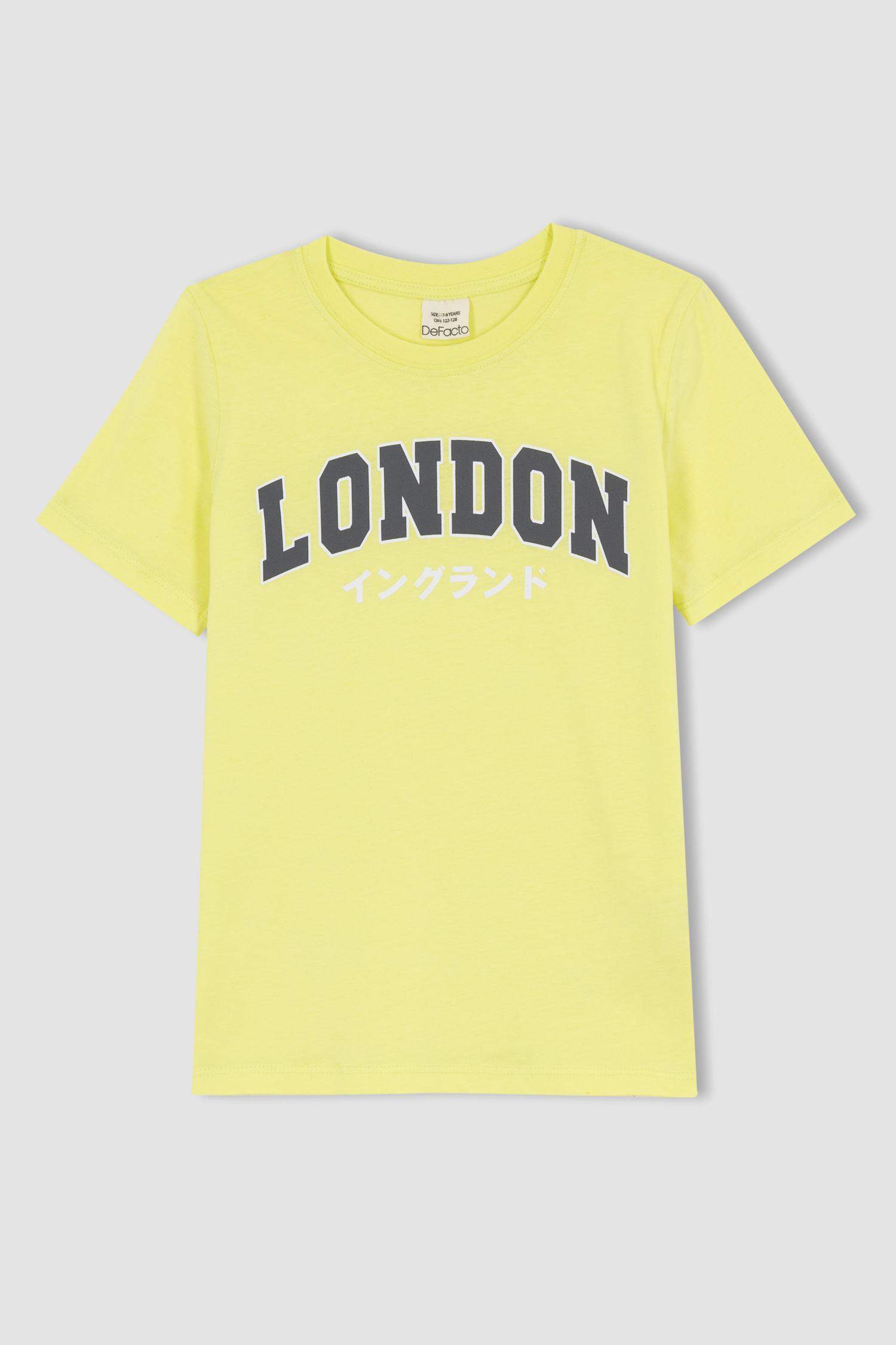 T-Shirt Imprimé à Manches Courtes Col Rond pour Garçon