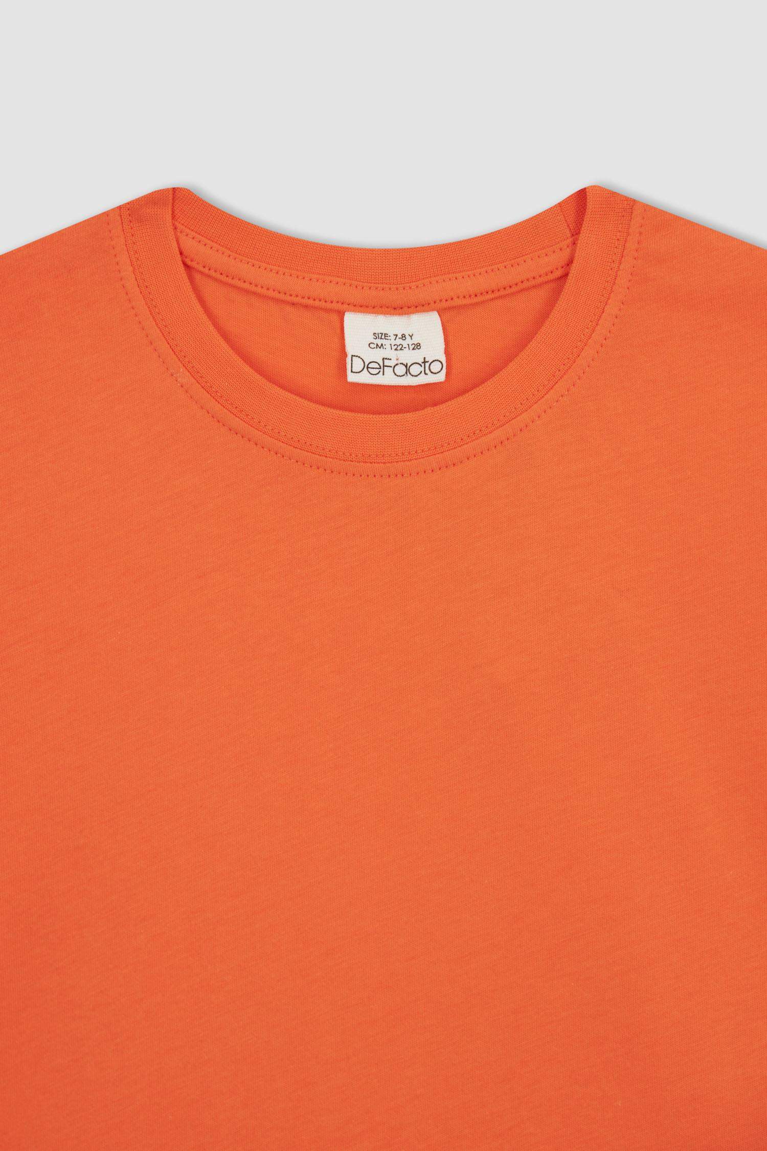 Boy Regular Fit Crew Neck Printed Short Sleeve T-Shirt