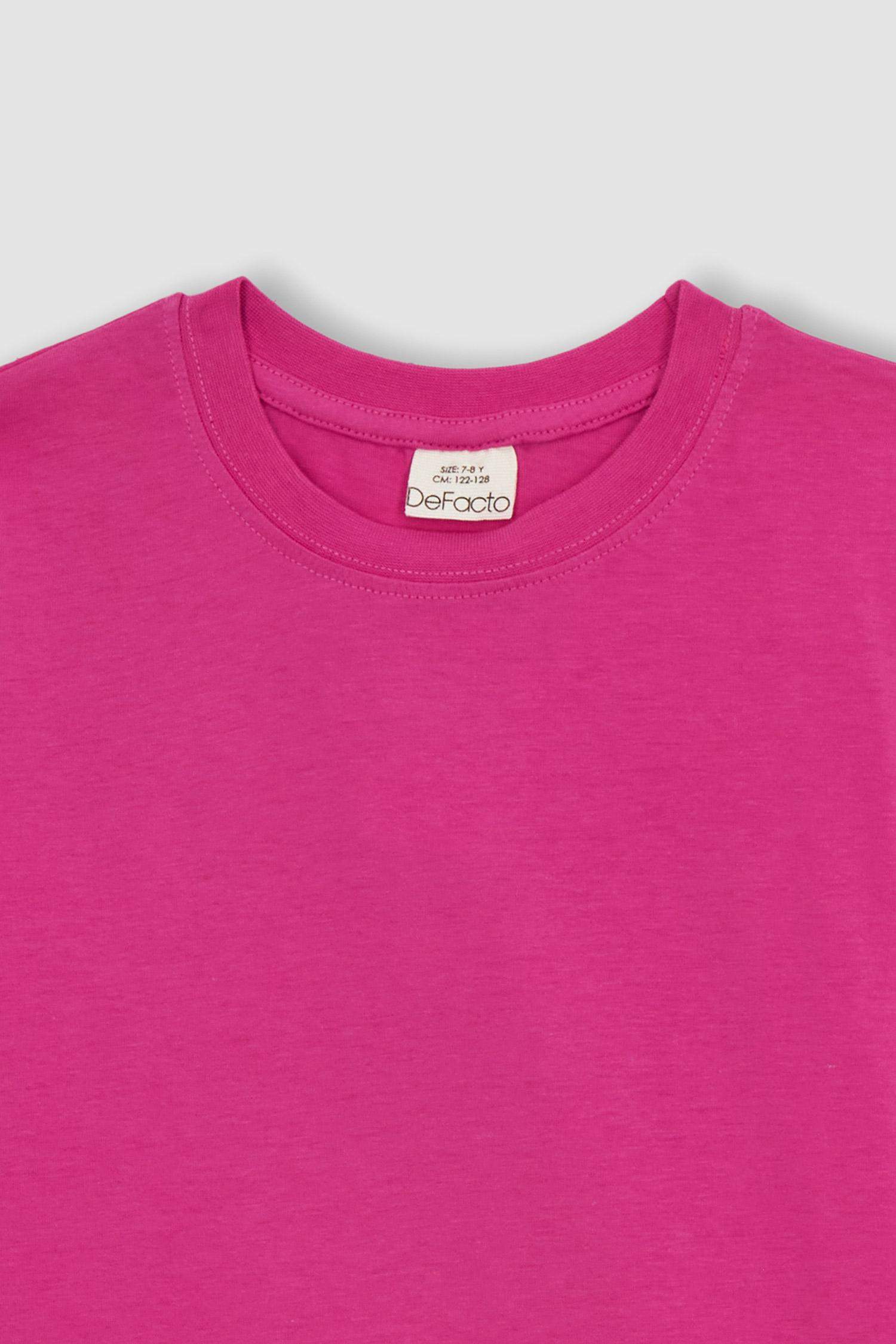 Erkek Çocuk Bisiklet Yaka Baskılı Kısa Kollu Tişört