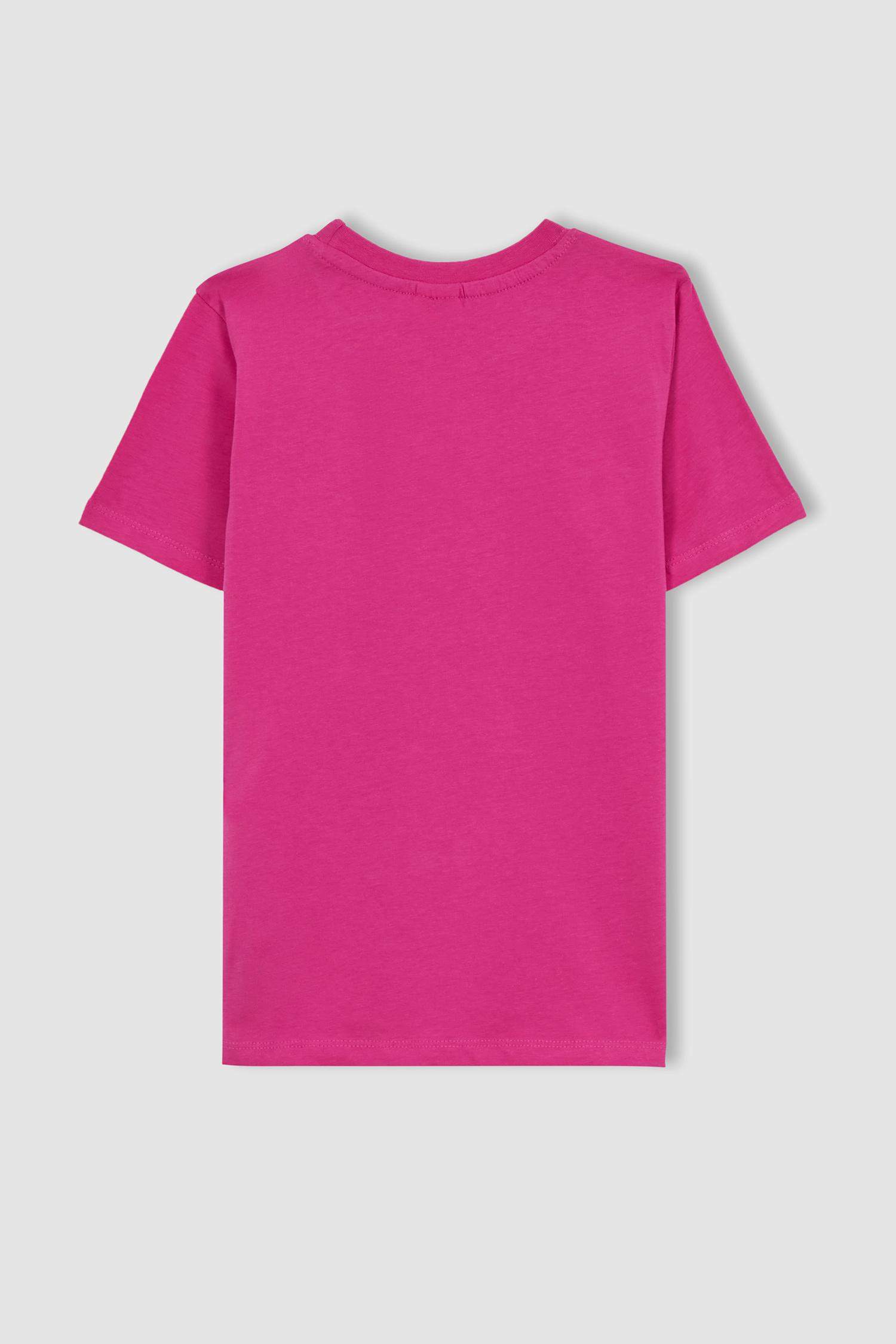 Erkek Çocuk Bisiklet Yaka Baskılı Kısa Kollu Tişört