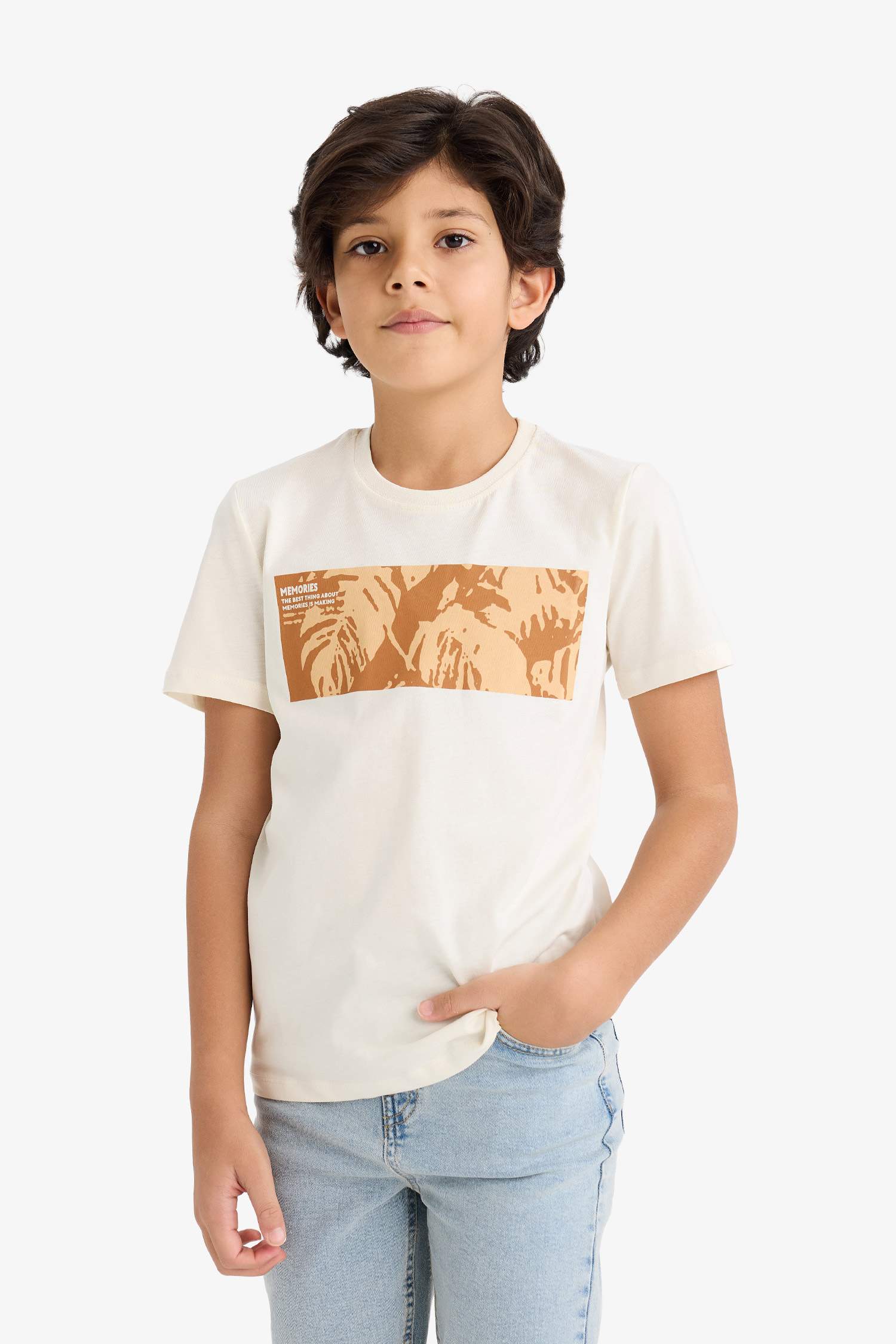 Regular Fit Floral Short Sleeve T-Shirt