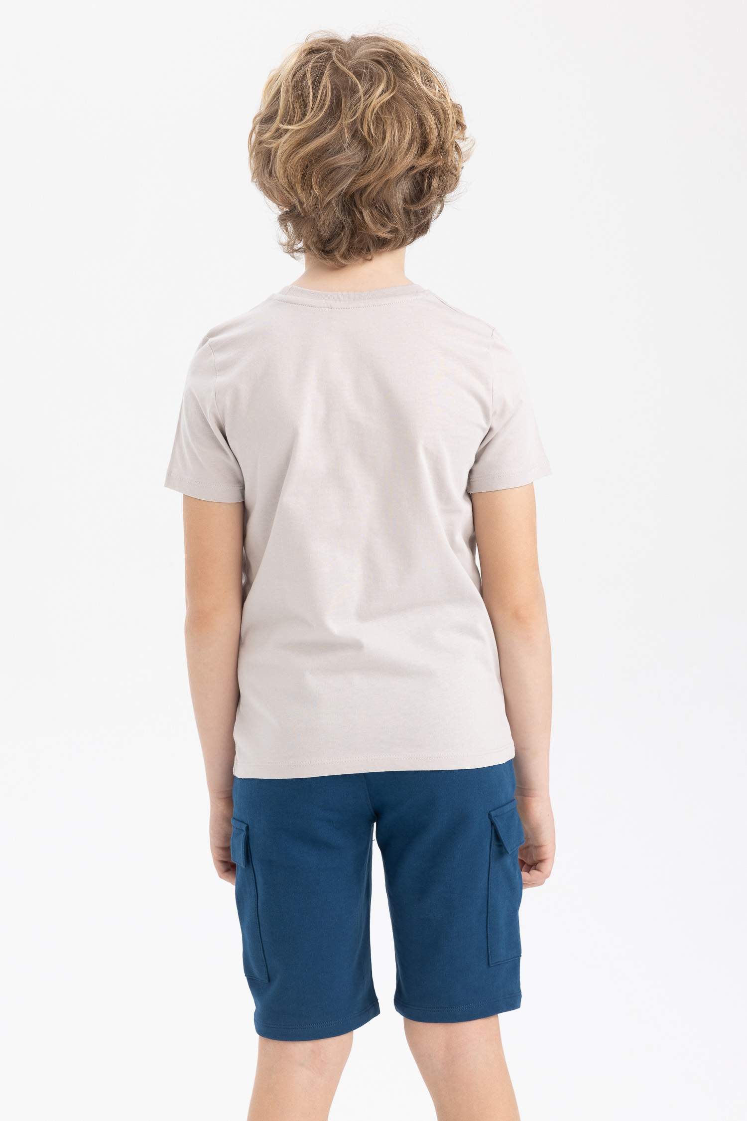 Boy Regular Fit Crew Neck Printed Short Sleeve T-Shirt