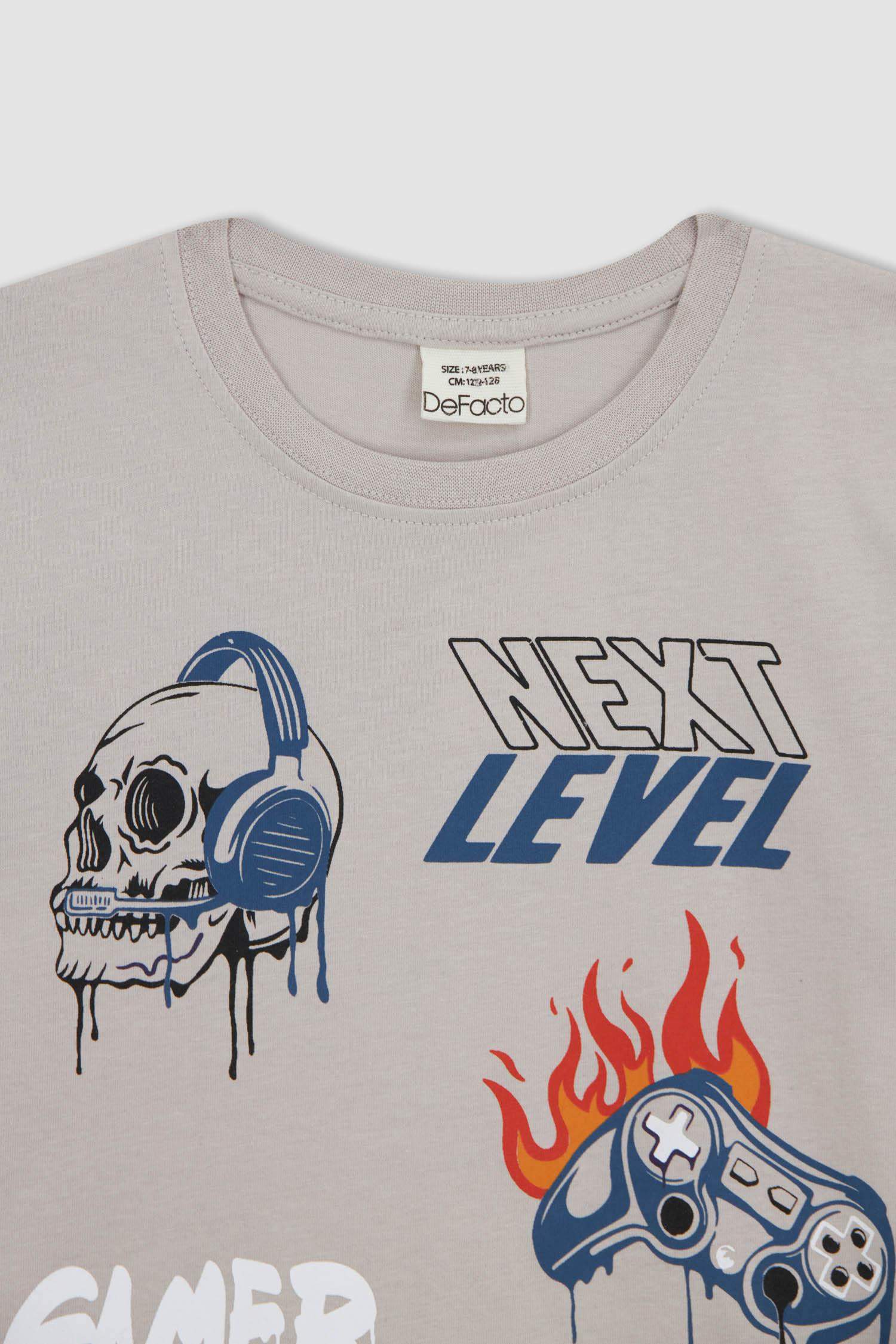 Boy Regular Fit Crew Neck Printed Short Sleeve T-Shirt