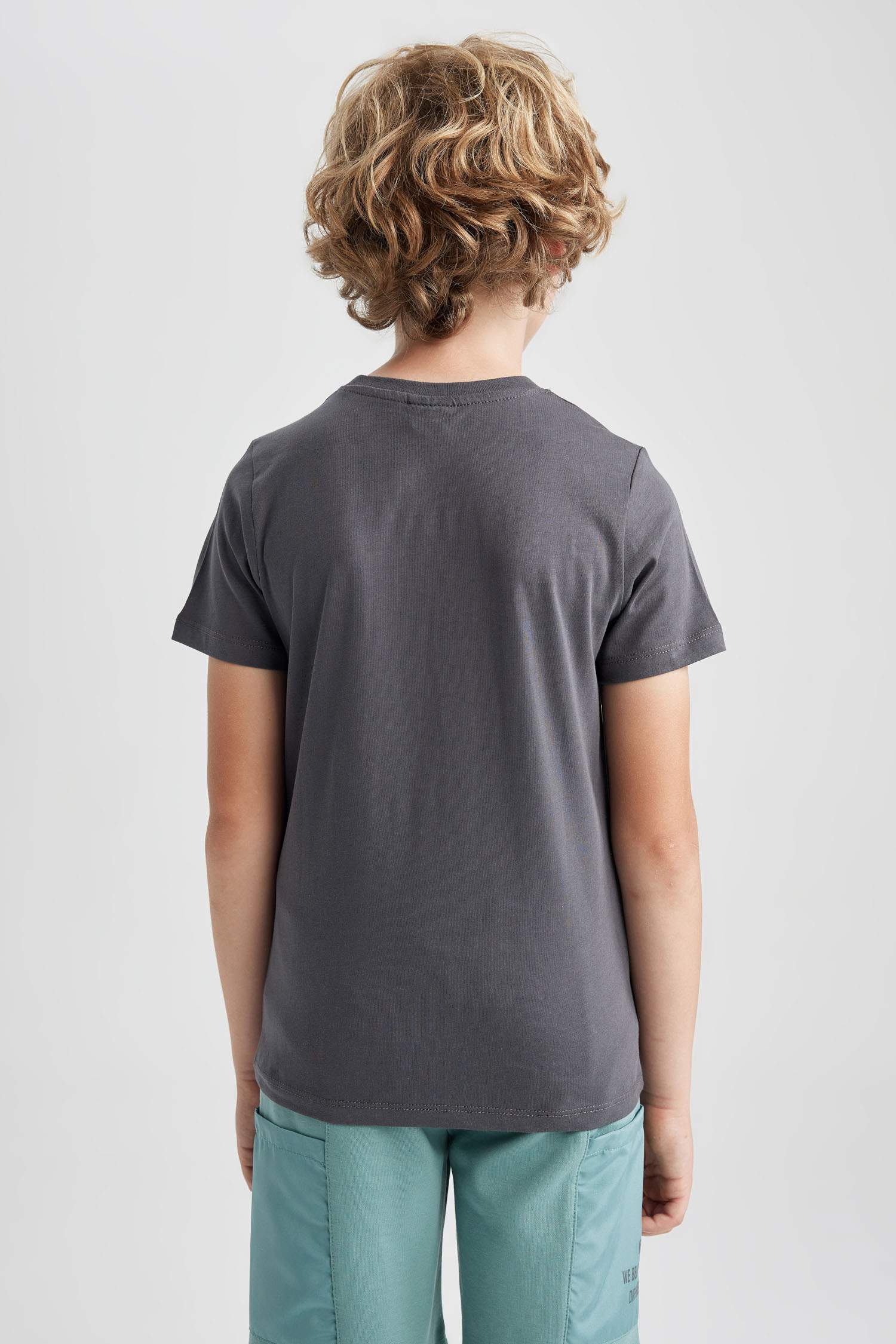 T-Shirt Imprimé à Manches Courtes Col Rond pour Garçon