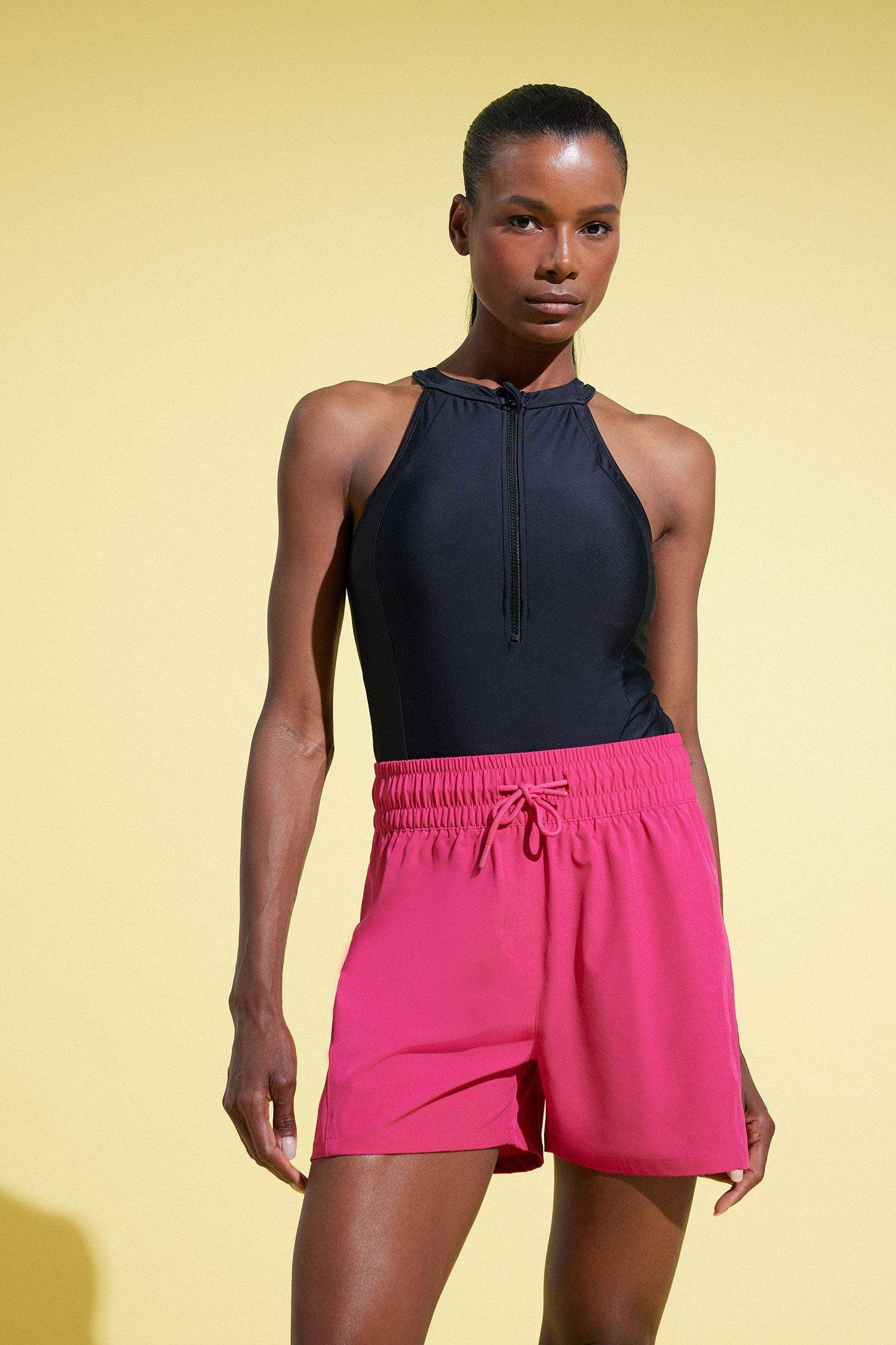 Short de bain à taille élastique Coupe standard de DeFactoFit