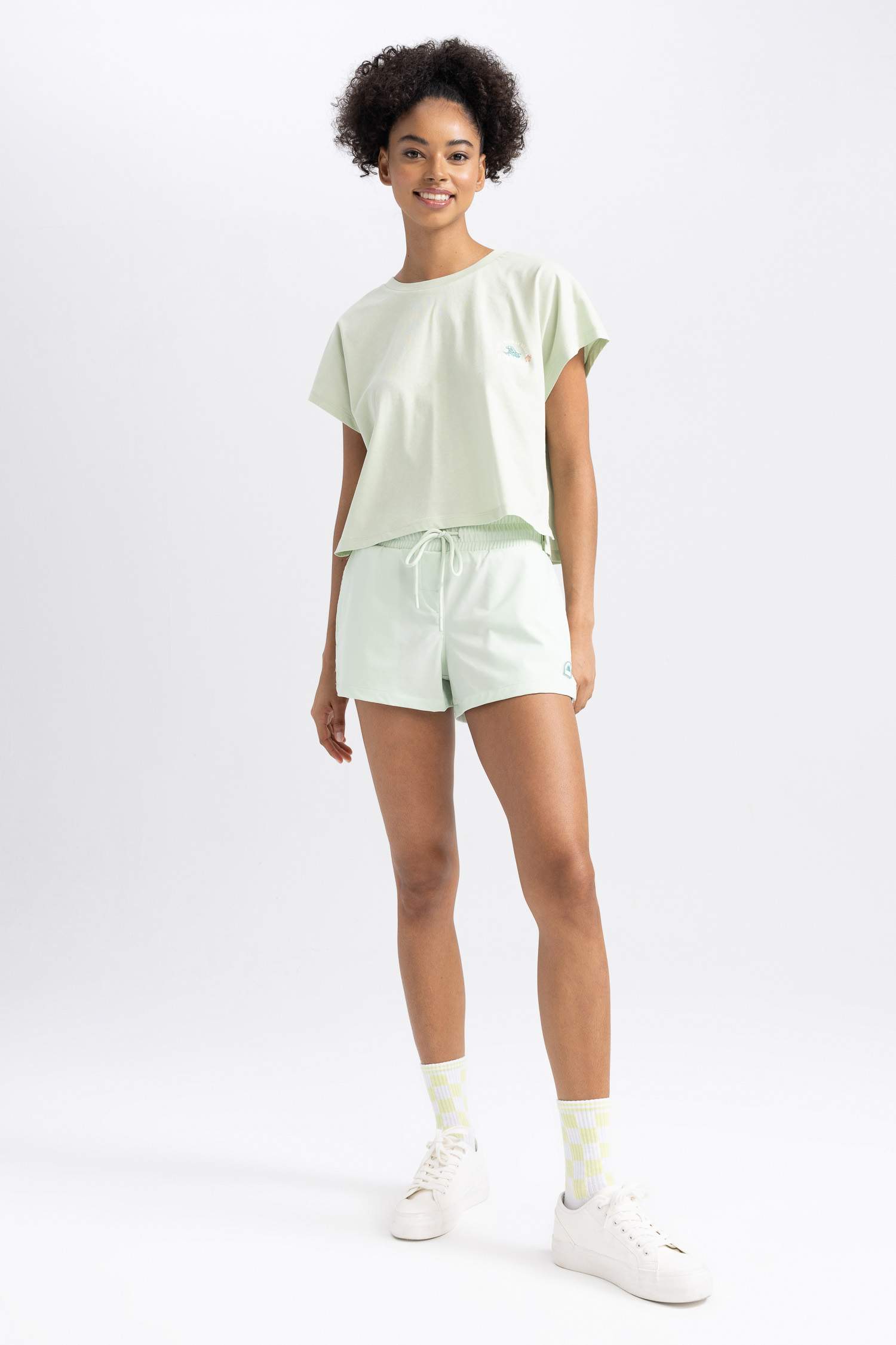 DeFactoFit Slim Fit Stretchy Textured Swimming Shorts