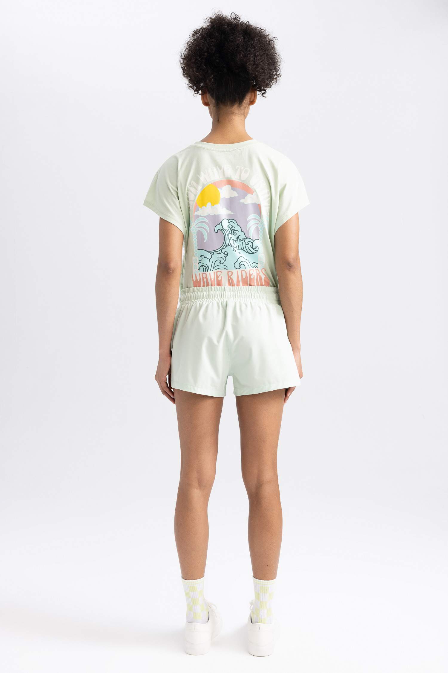 DeFactoFit Slim Fit Stretchy Textured Swimming Shorts