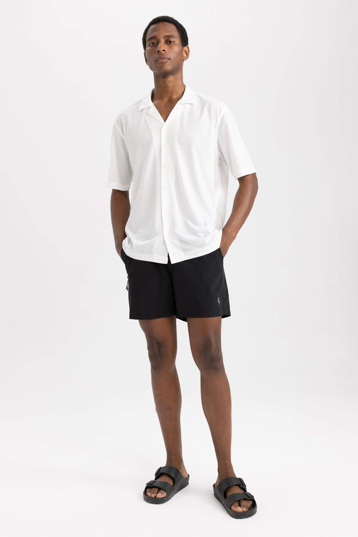 DeFactoFit Oversize Fit Apaş Yaka Sporcu Tişört