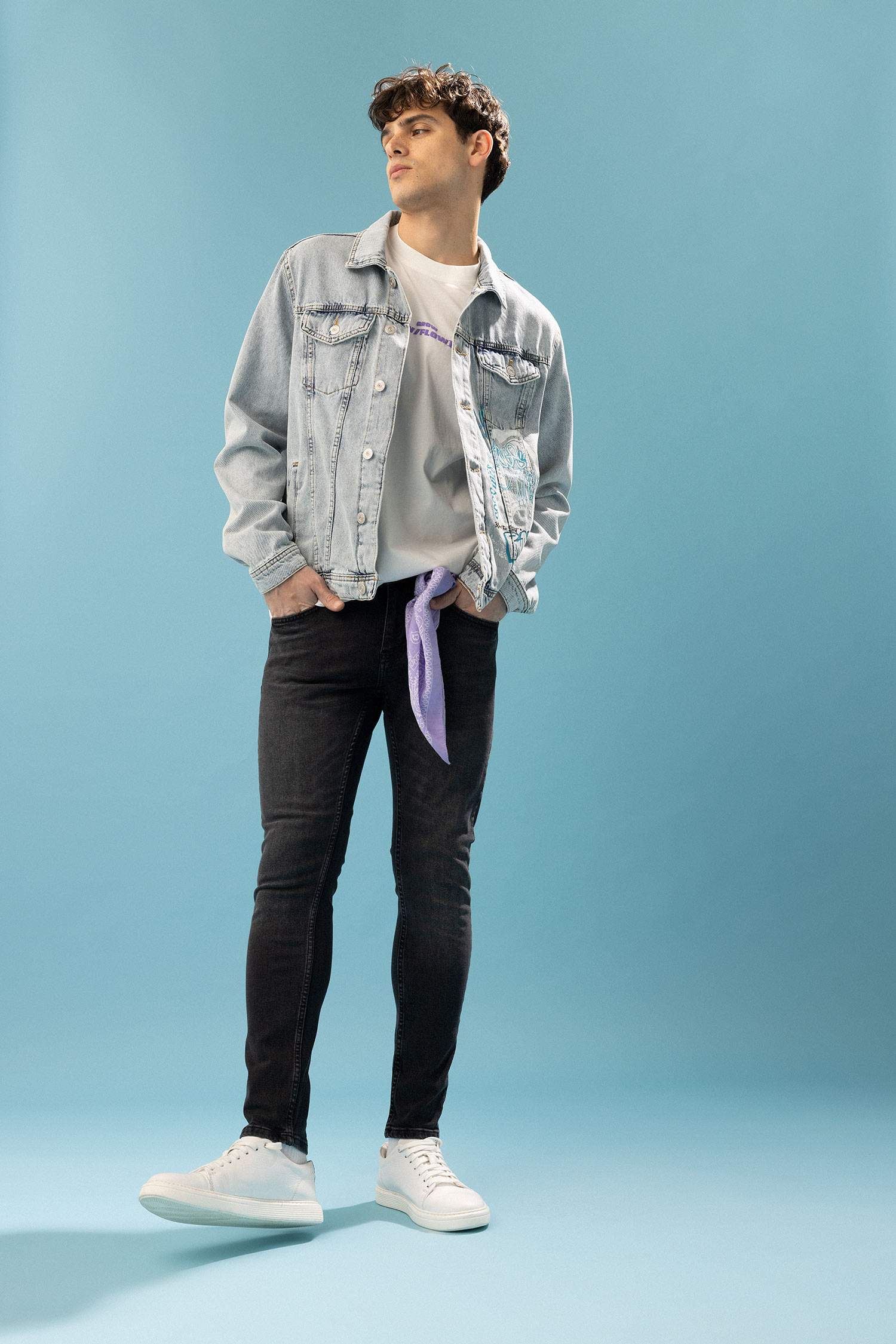 Pantalon Jean Coupe Slim Ourlet étroit