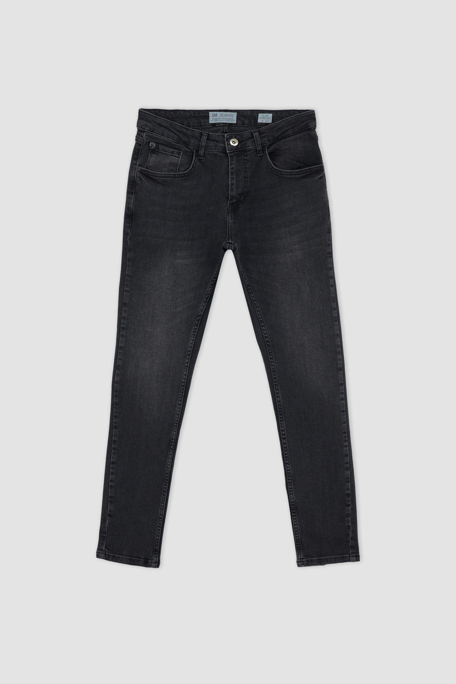 Pantalon Jean Coupe Slim Ourlet étroit