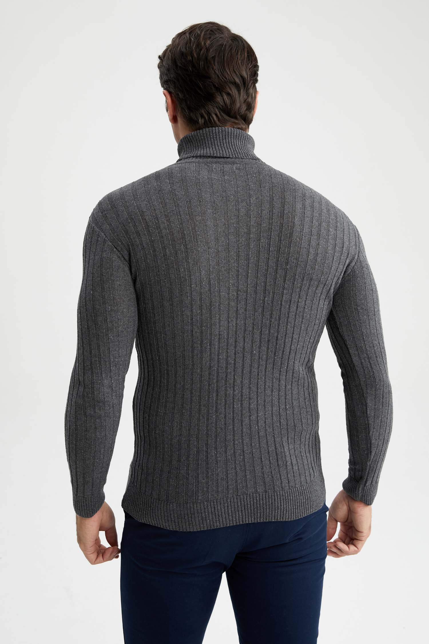 Regular Fit Balıkçı Yaka Triko Kazak