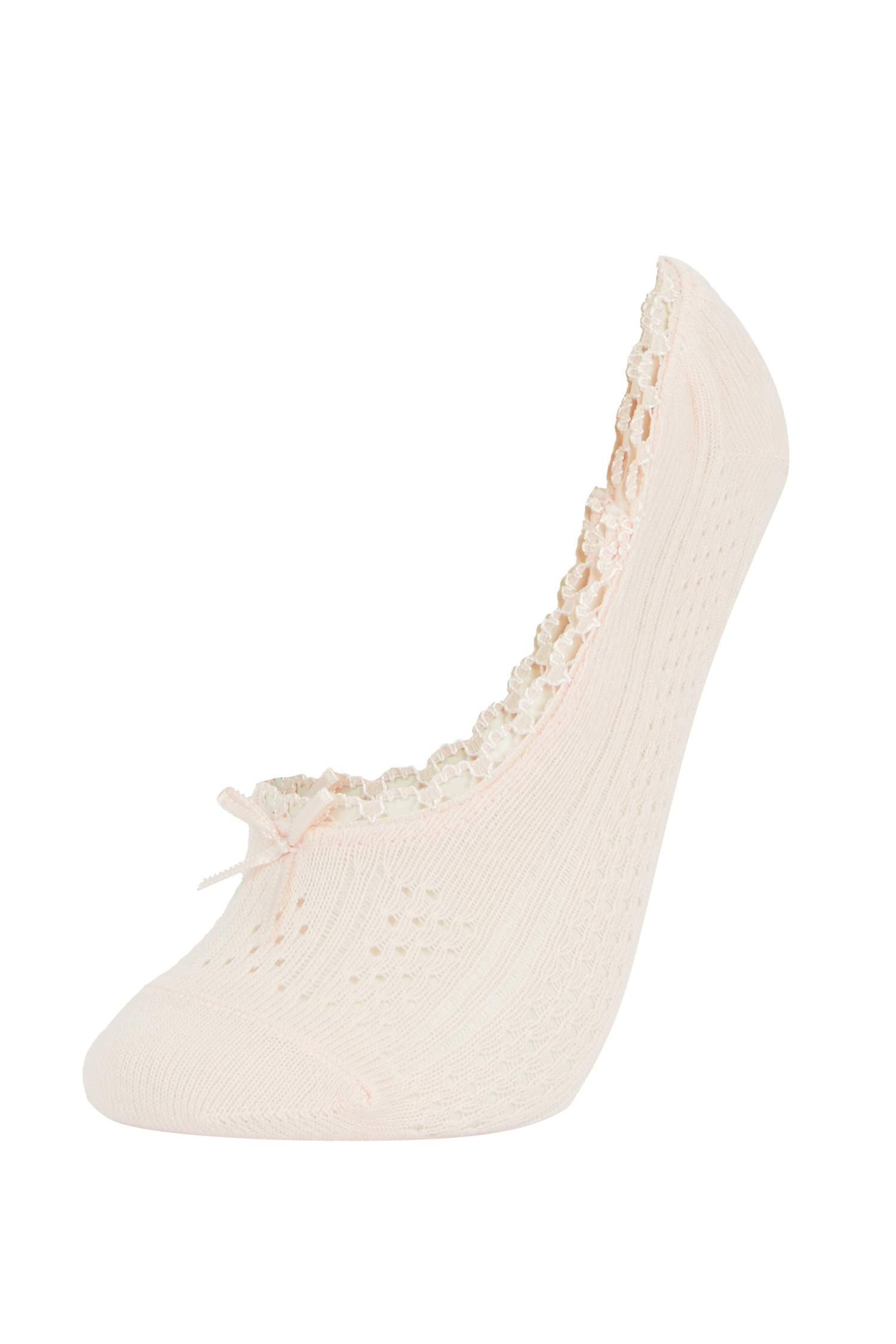 Kadın Görünmez 3'lü Pamuklu Babet Çorap