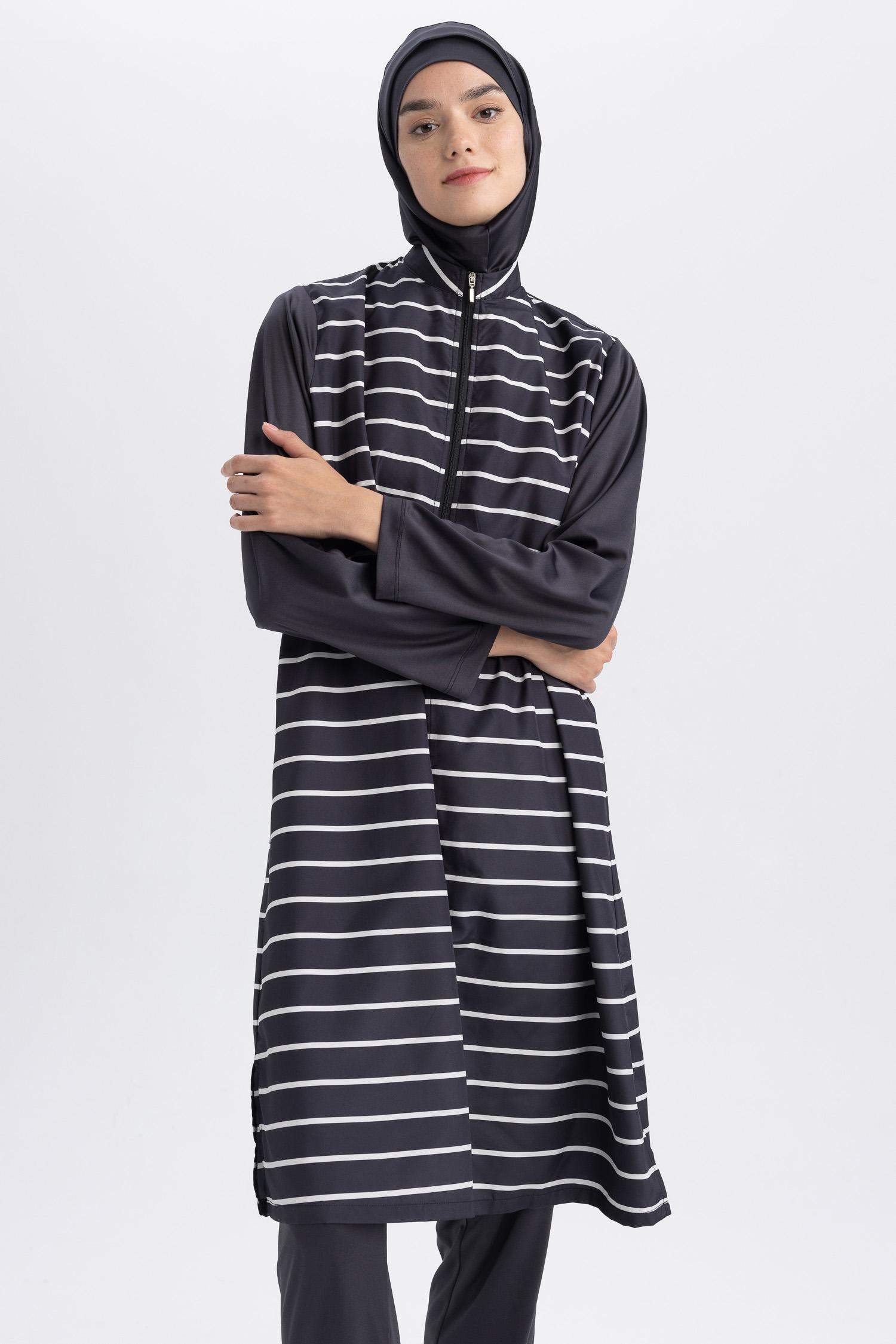 سيت بوركيني محجبات قصة عادية - 4 قطع