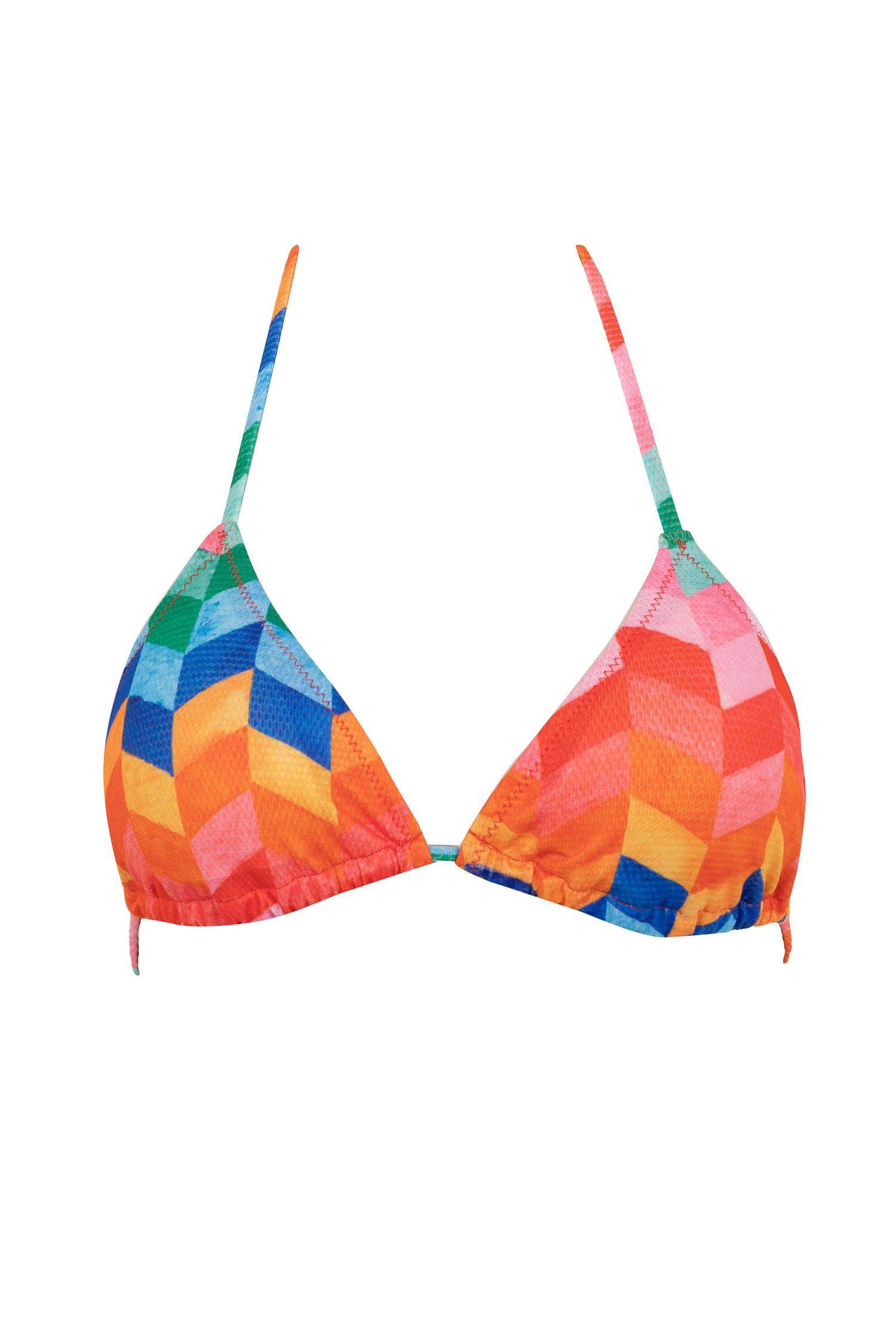 بيكيني توب مطبوع بقصة عادية من Fall In Love