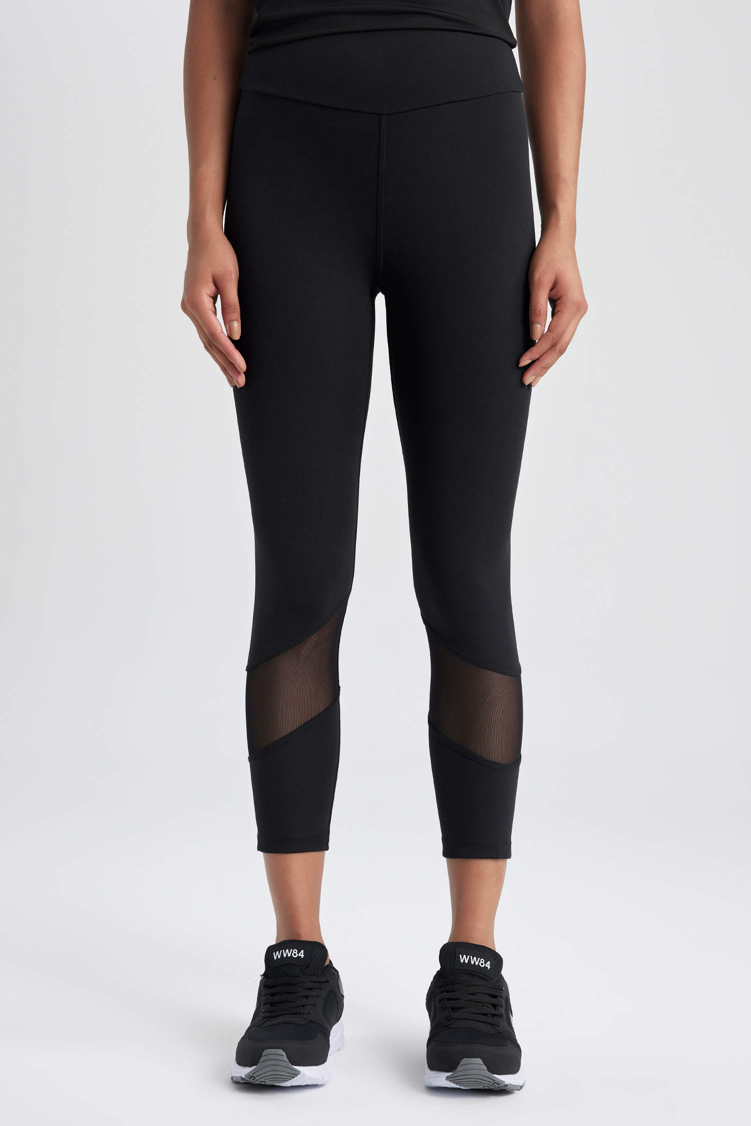 Black WOMAN Defacto Fit Tights With Soft Feather Leggings 2758609
