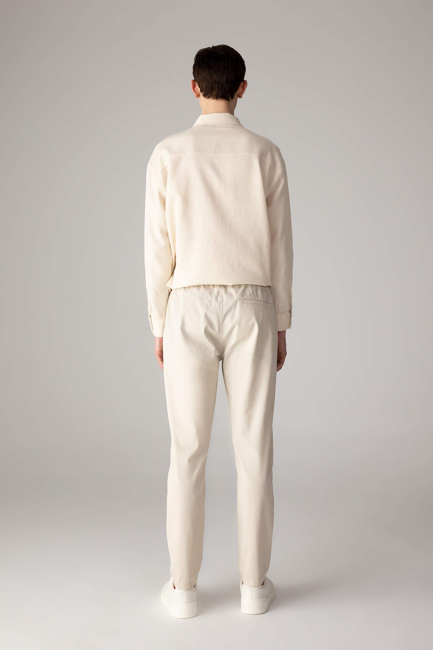 jogger Super Skinny Hem Gabardine Trousers