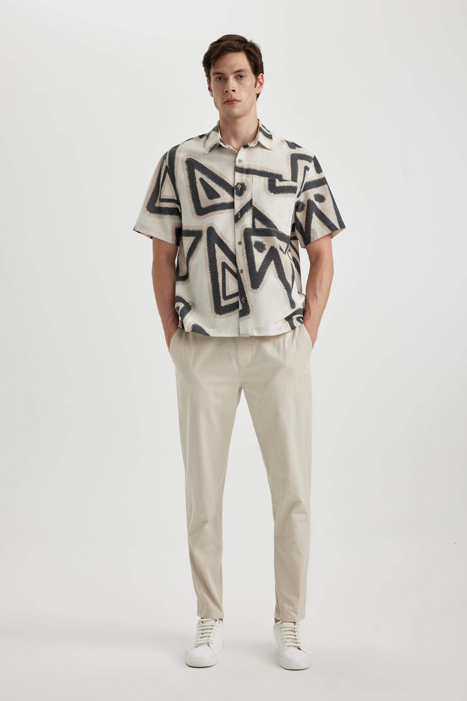 jogger Super Skinny Hem Gabardine Trousers