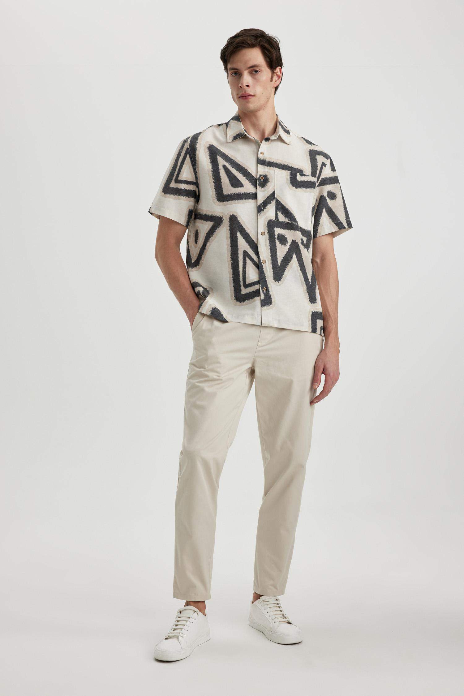 jogger Super Skinny Hem Gabardine Trousers