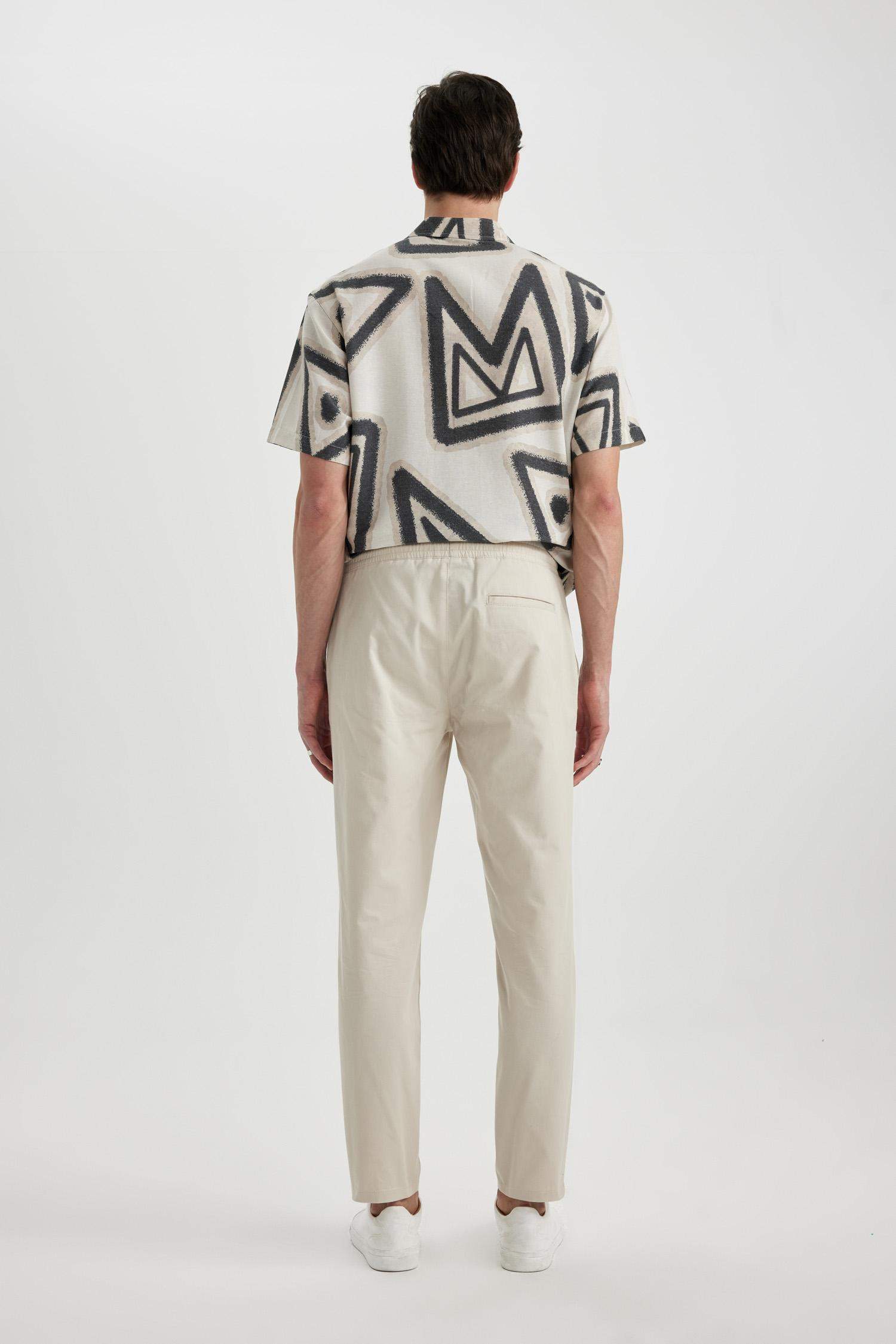 jogger Super Skinny Hem Gabardine Trousers