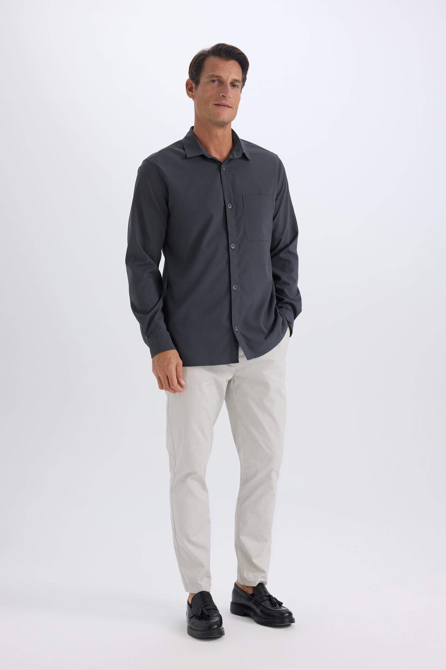 %100 Pamuk Yazlık Jogger Chino Pantolon Beli Bağcıklı Cepli Düz Paça