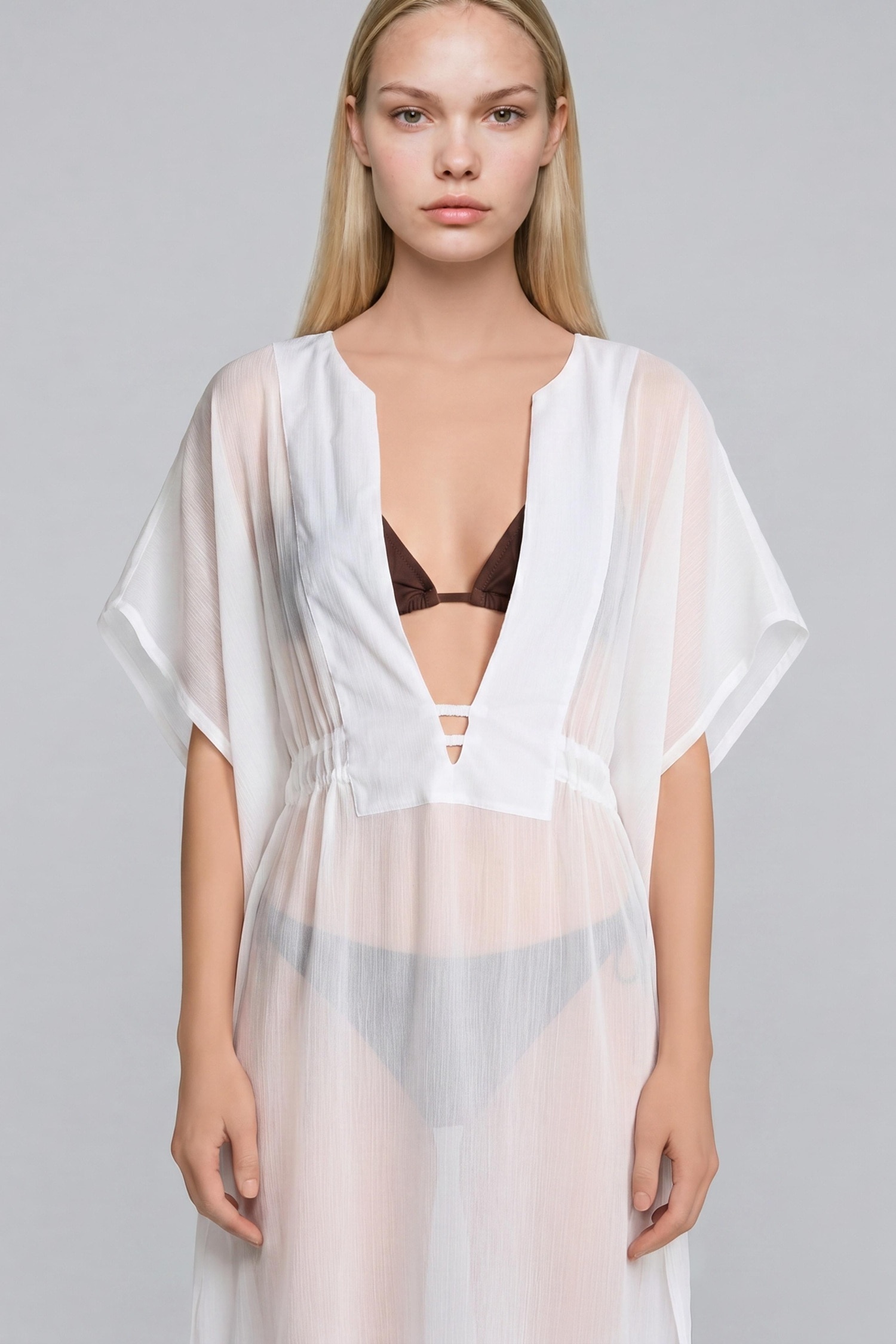 DeFacto Regular Fit Şifon Plaj Elbisesi görsel 3
