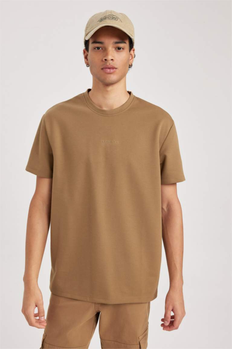 DeFacto T-Shirt Uomo - Leggera, Resistente E Dal Design Moderno, Vestibilità Comoda