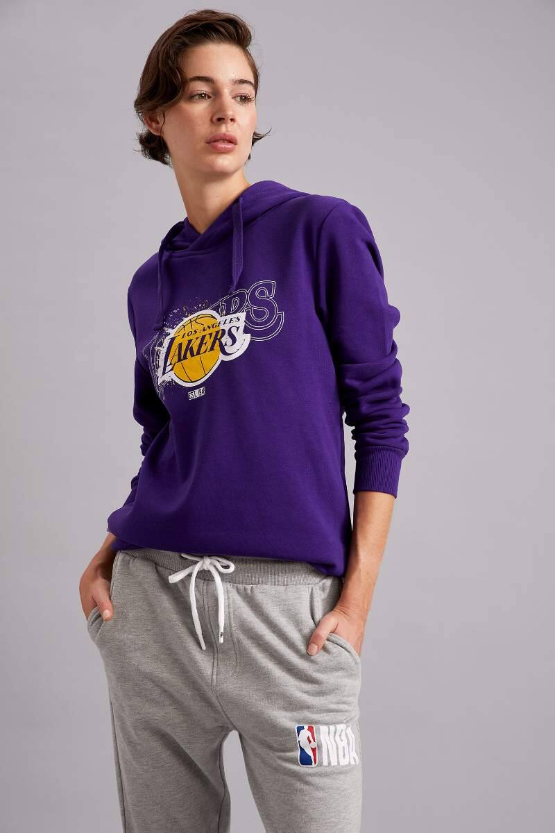 Purple MAN NBA Los Angeles Lakers Licensed Oversize Fit Back