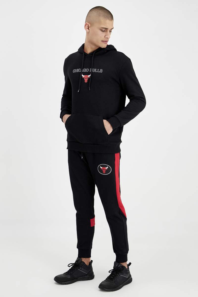 Siyah Erkek Nba Lisansli Slim Fit Jogger Esofman Alti 1754940 Defacto