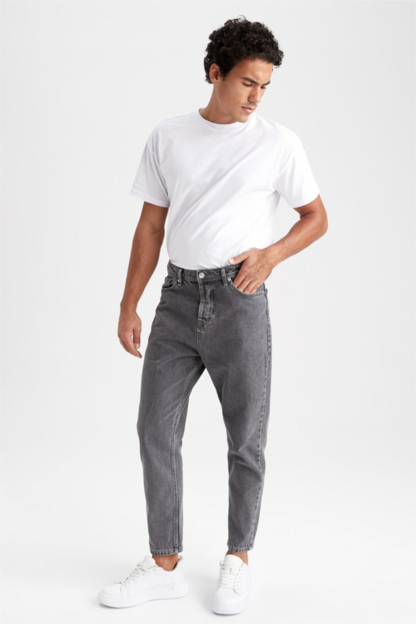 MAN Grey Loose Fit Trousers