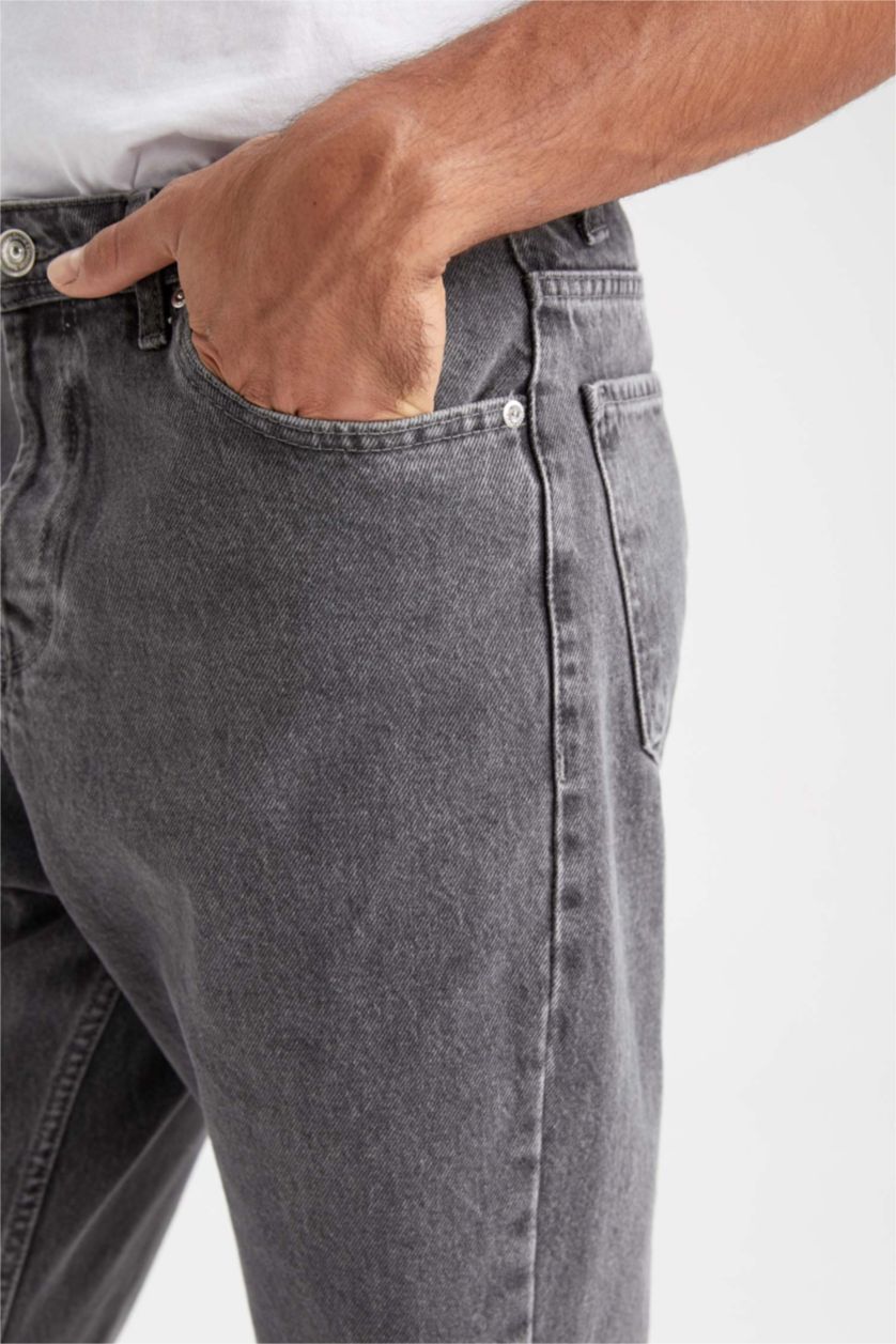 MAN Grey Loose Fit Trousers