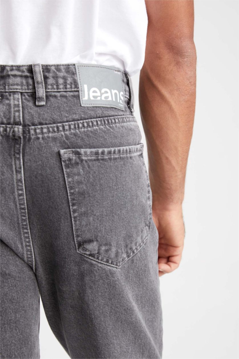 MAN Grey Loose Fit Trousers