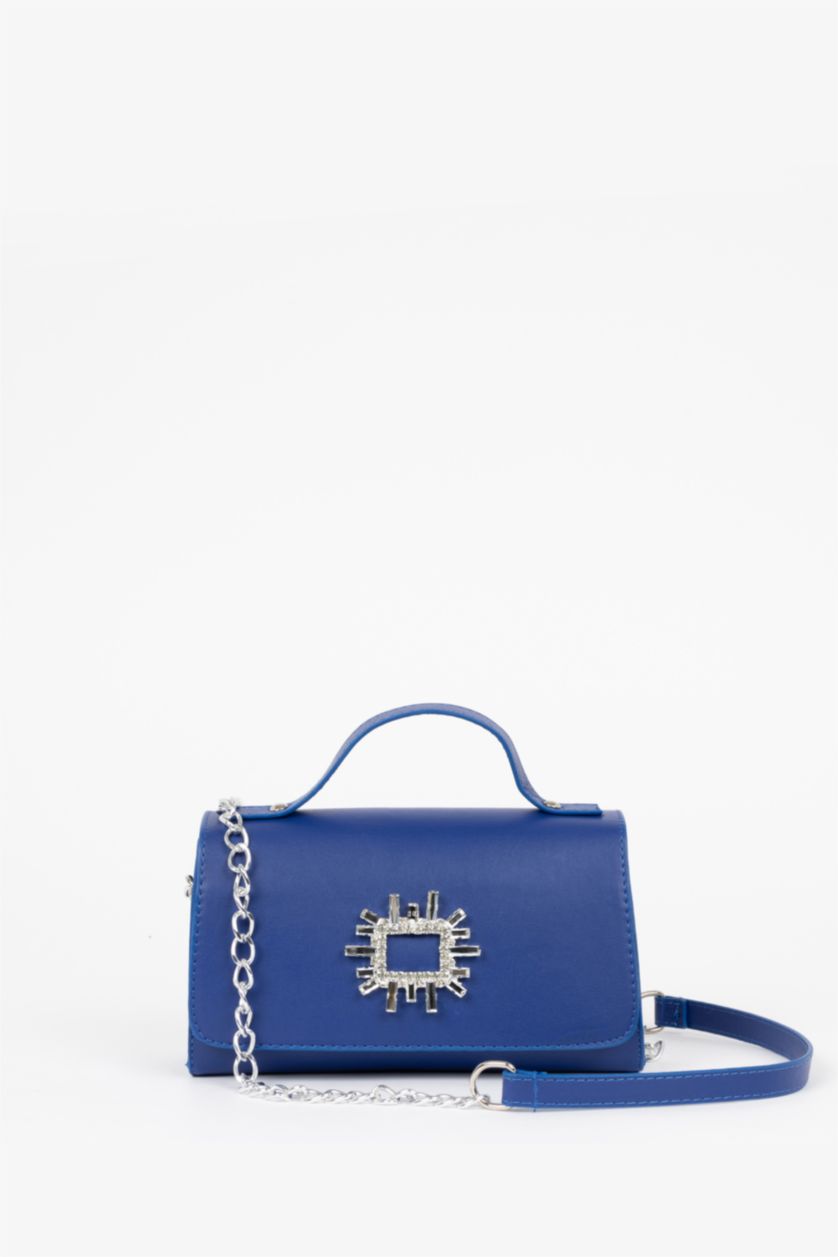 FEMME Bleu Sac à main PU