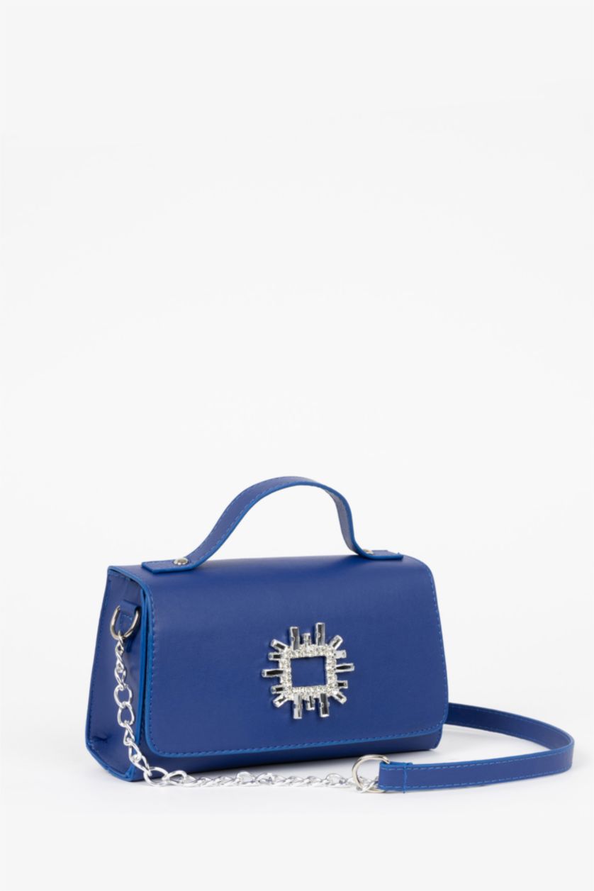 FEMME Bleu Sac à main PU