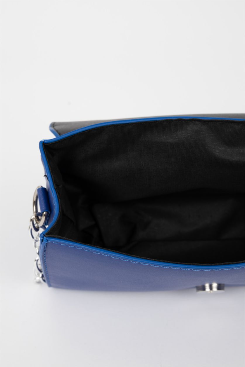 FEMME Bleu Sac à main PU