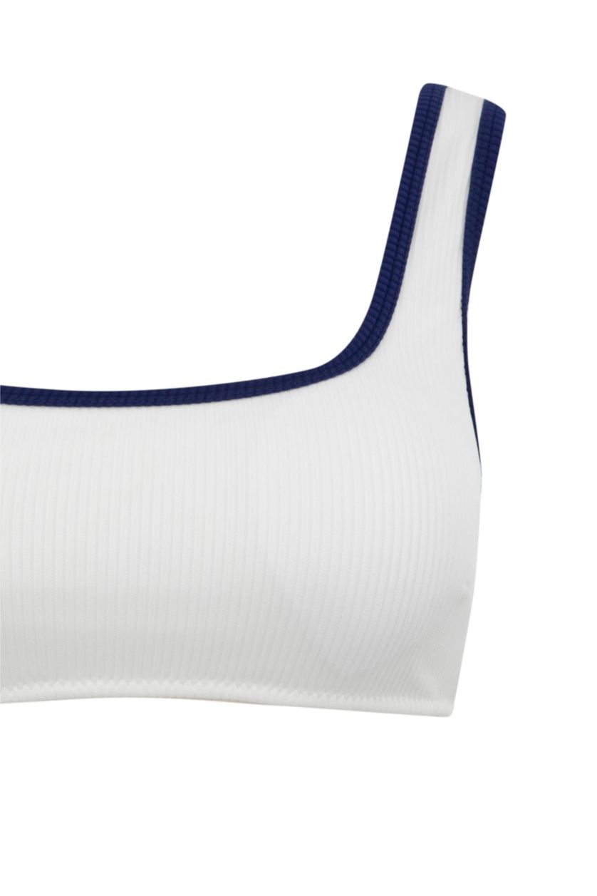 WOMAN White Fall in Love Regular Fit Bikini Top