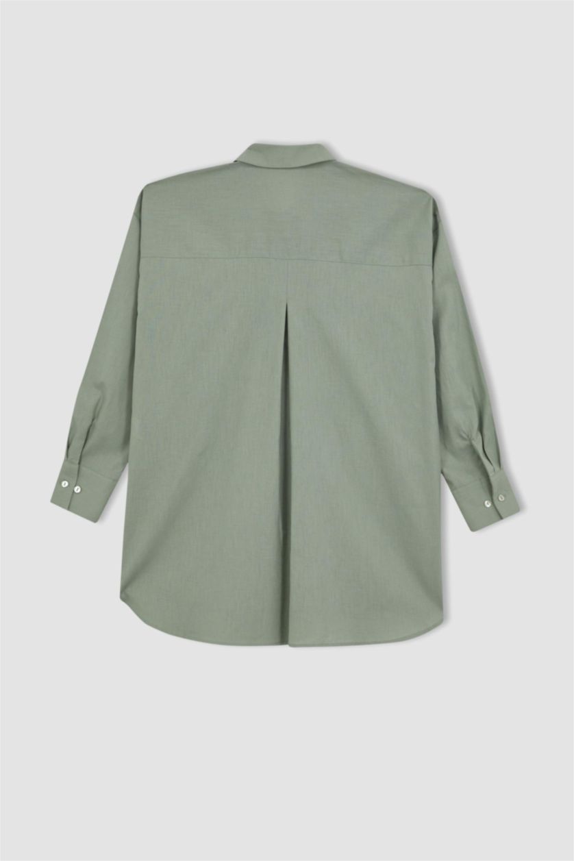 حريمي كاكي فاتح تونيك كم طويل وقصة مريحة