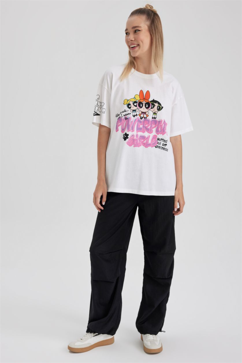 WOMAN White Oversize Fit Short Sleeve T-Shirt