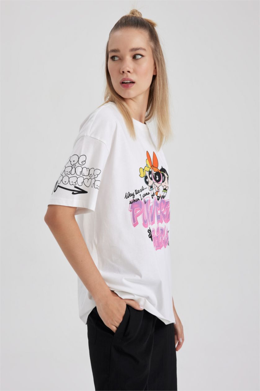 WOMAN White Oversize Fit Short Sleeve T-Shirt