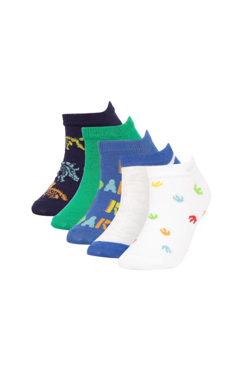 BOYS & TEENS MIXED Boys 5 Pack Cotton Booties Socks